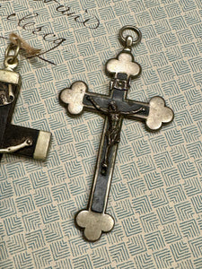 Beautiful antique French Crucifixes - Notre Dame