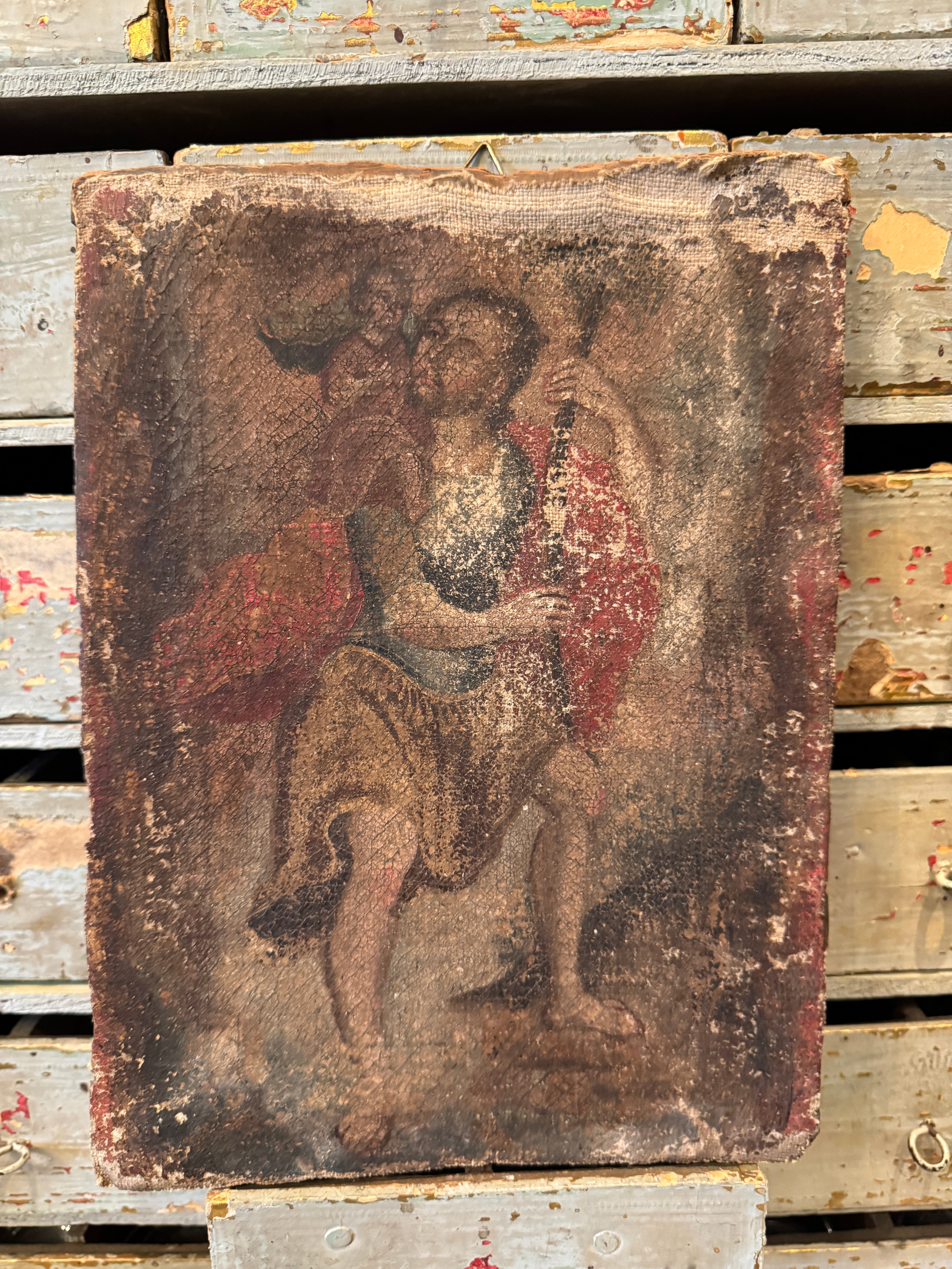 Antique 17th C Oil Painting
