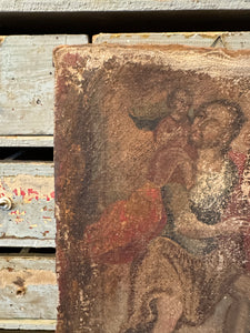 Antique 17th C Oil Painting