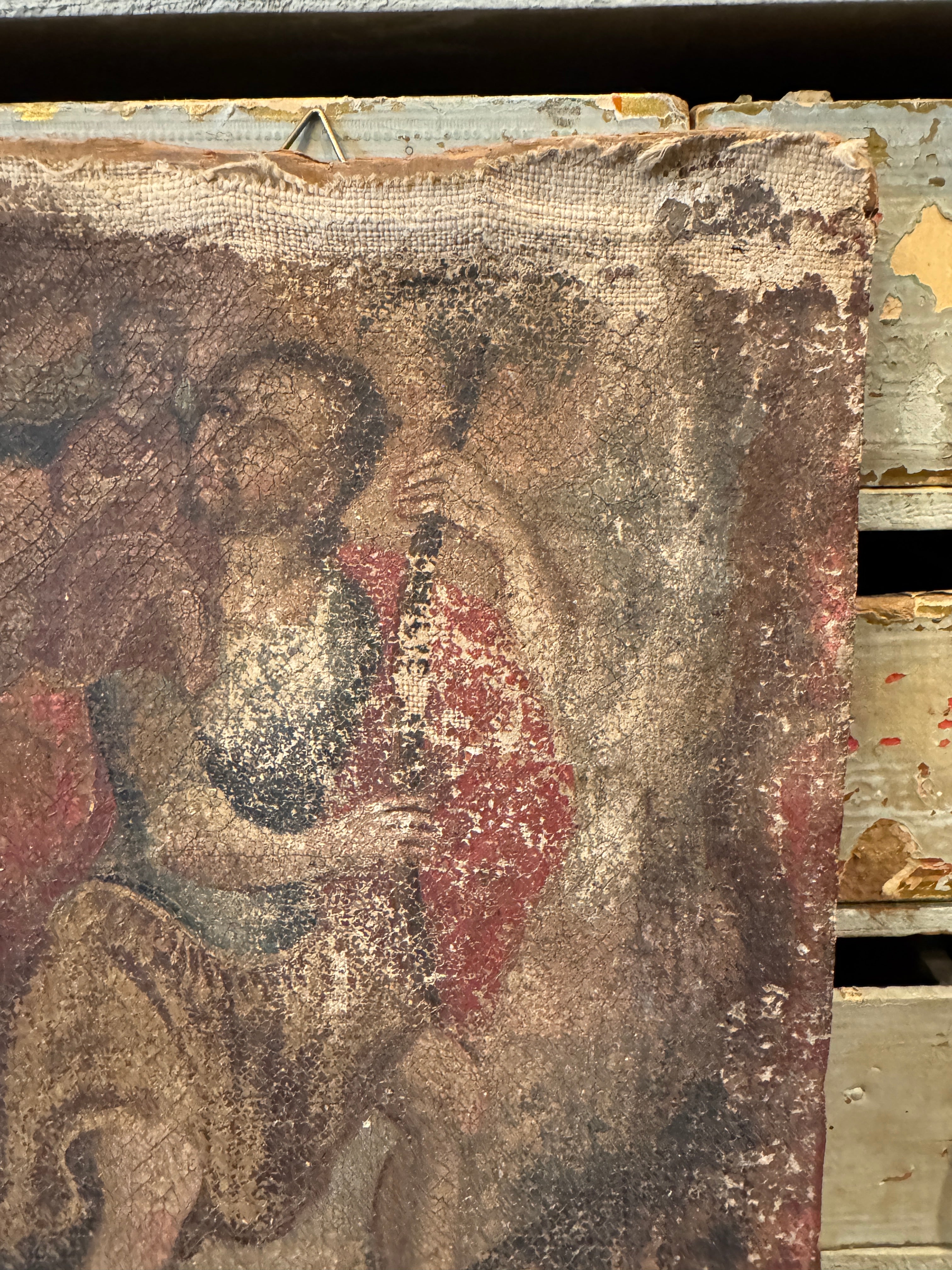 Antique 17th C Oil Painting