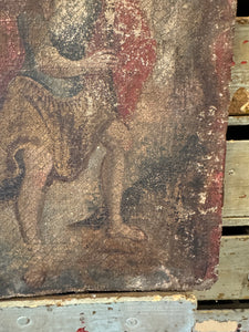 Antique 17th C Oil Painting