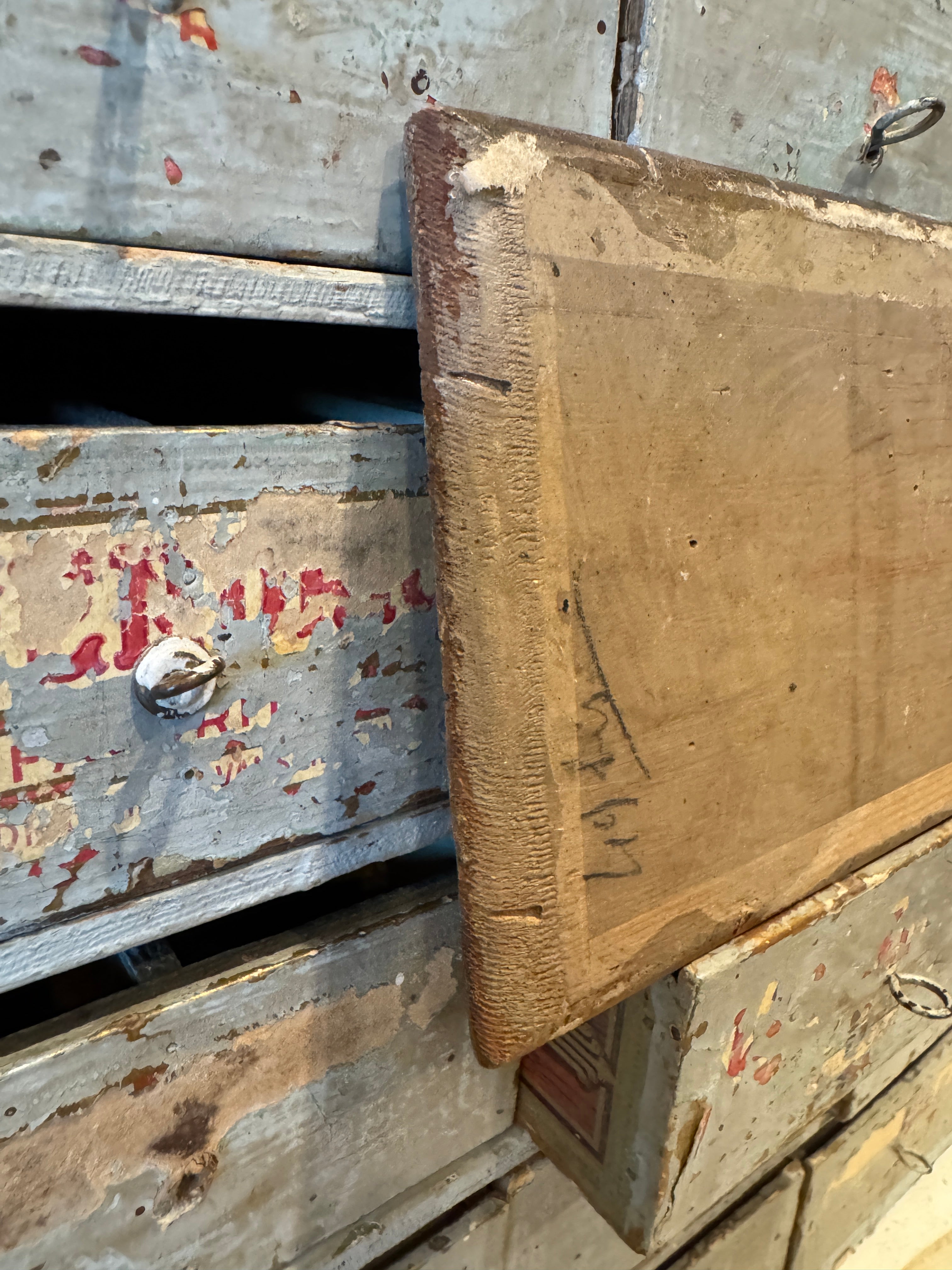 Antique French Oil Painting of a Young Boy