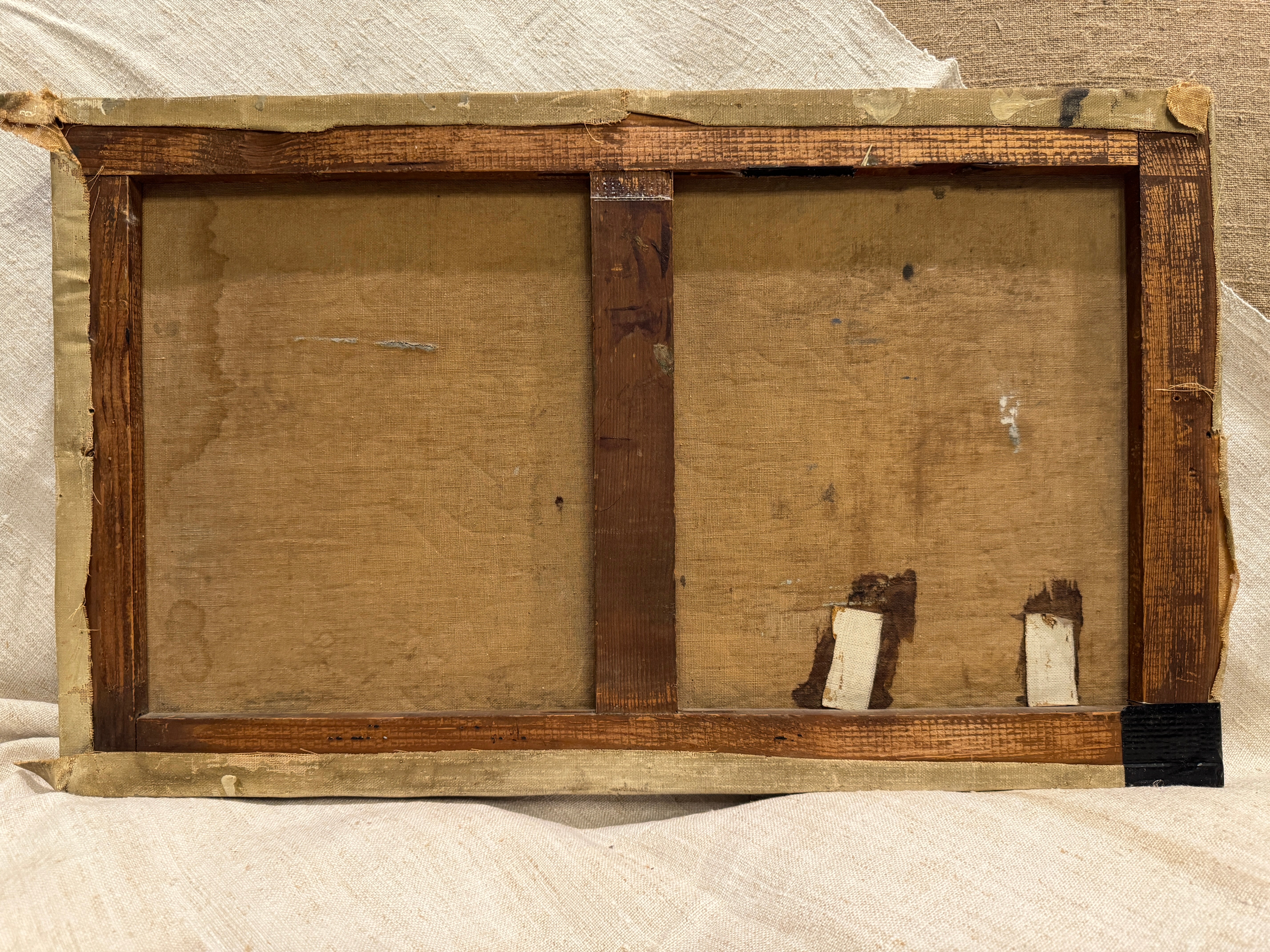 Original Antique French Nautical Oil Painting