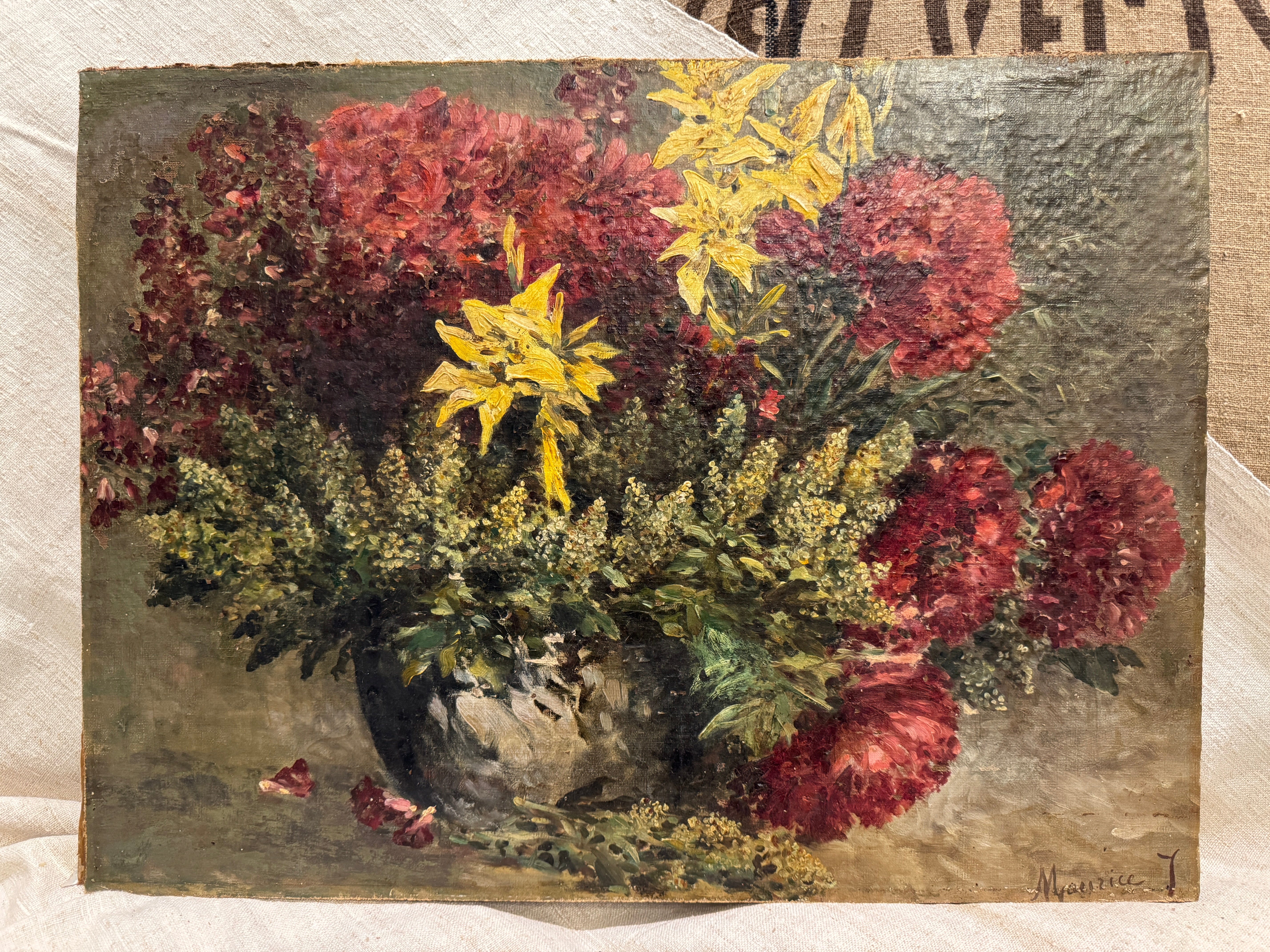 Antique French Botanical Painting