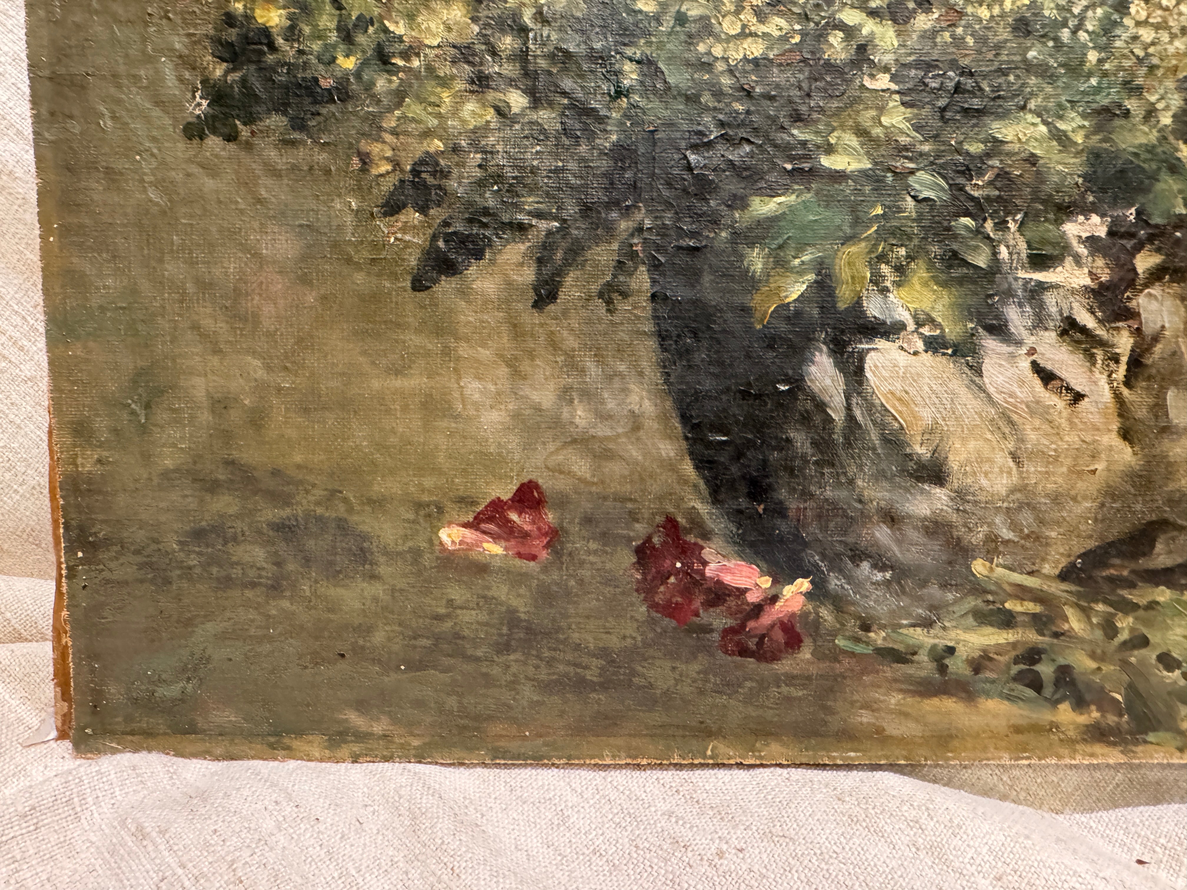 Antique French Botanical Painting