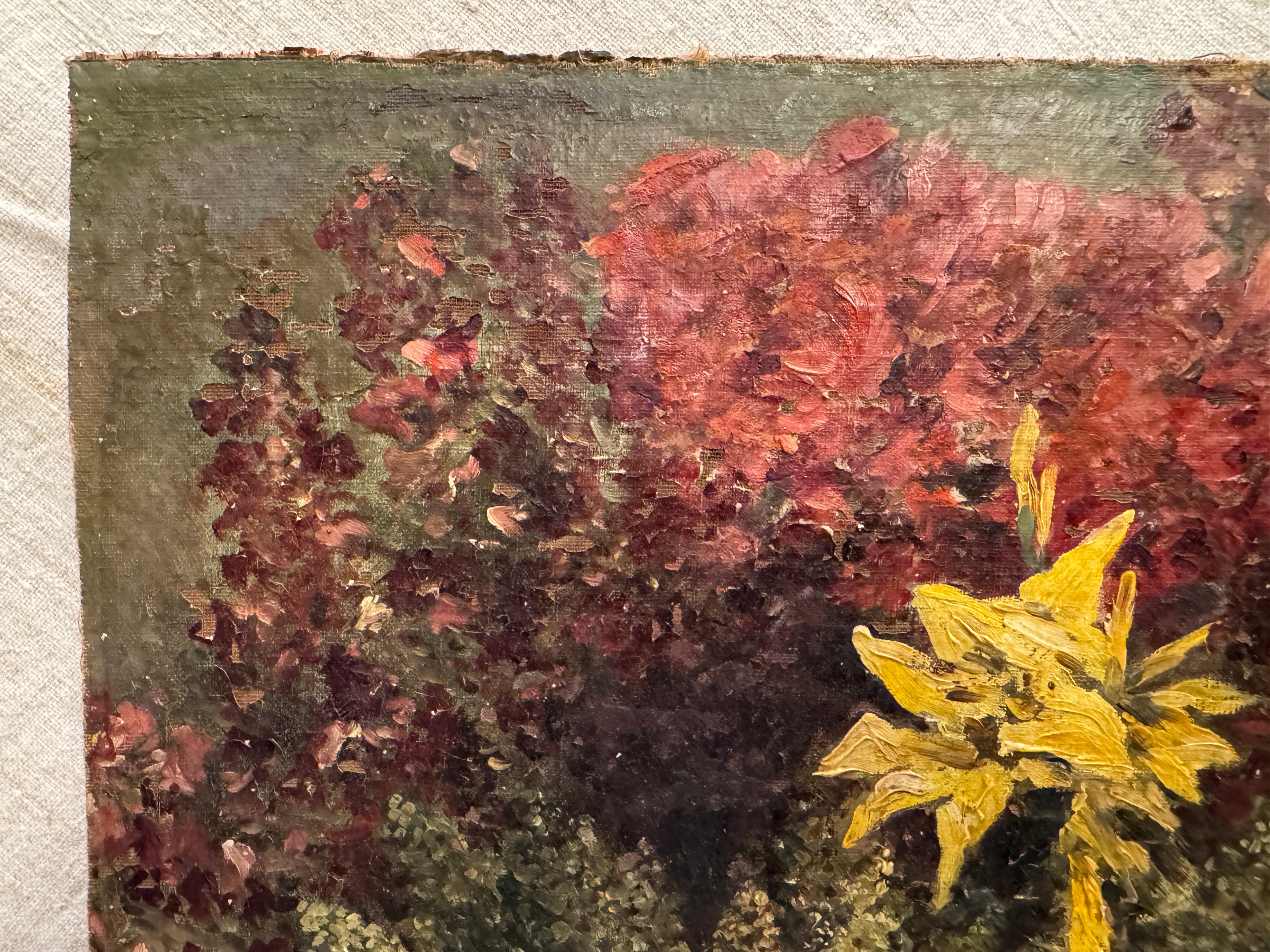 Antique French Botanical Painting