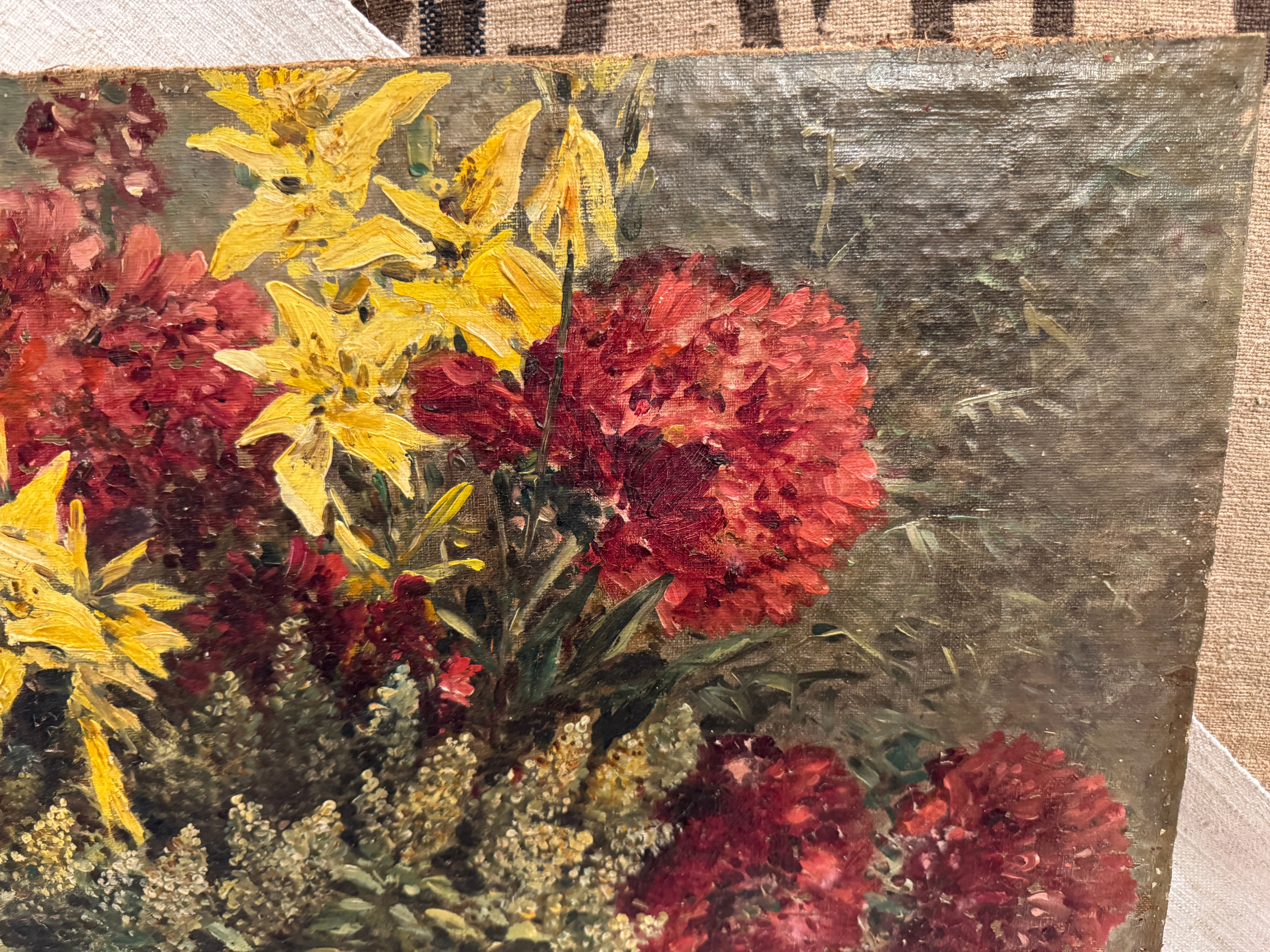 Antique French Botanical Painting