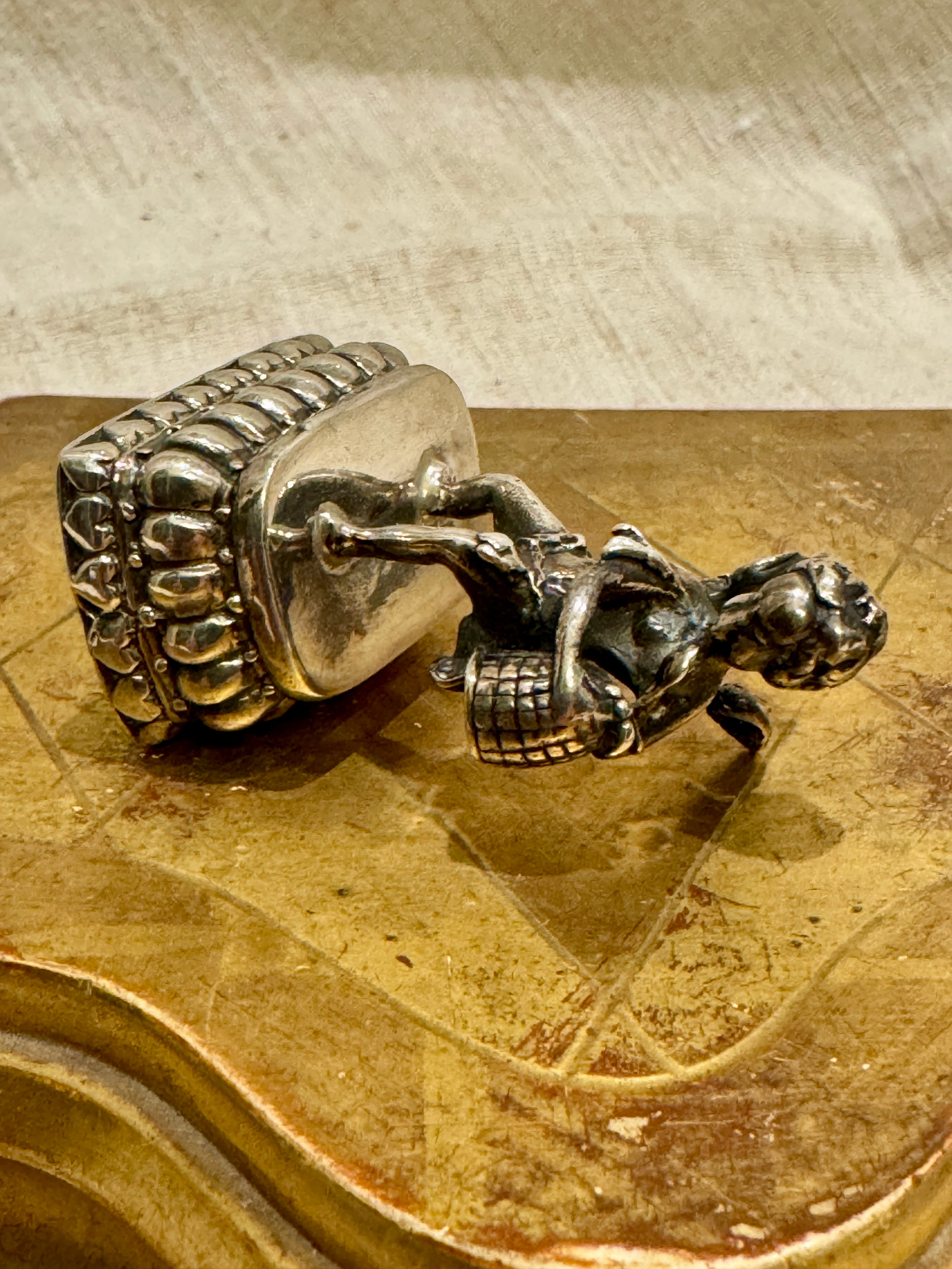 Antique Silver Cherub Wax Seal Stamp