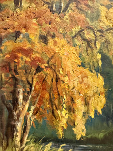 Vintage French Landscape Oil Painting
