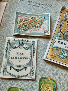 Antique Original French Perfume Labels - S