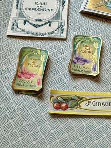 Antique Original French Perfume Labels - S