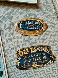Antique Original French Perfume Labels - T