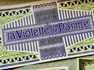 Antique Original French Perfume Labels - U