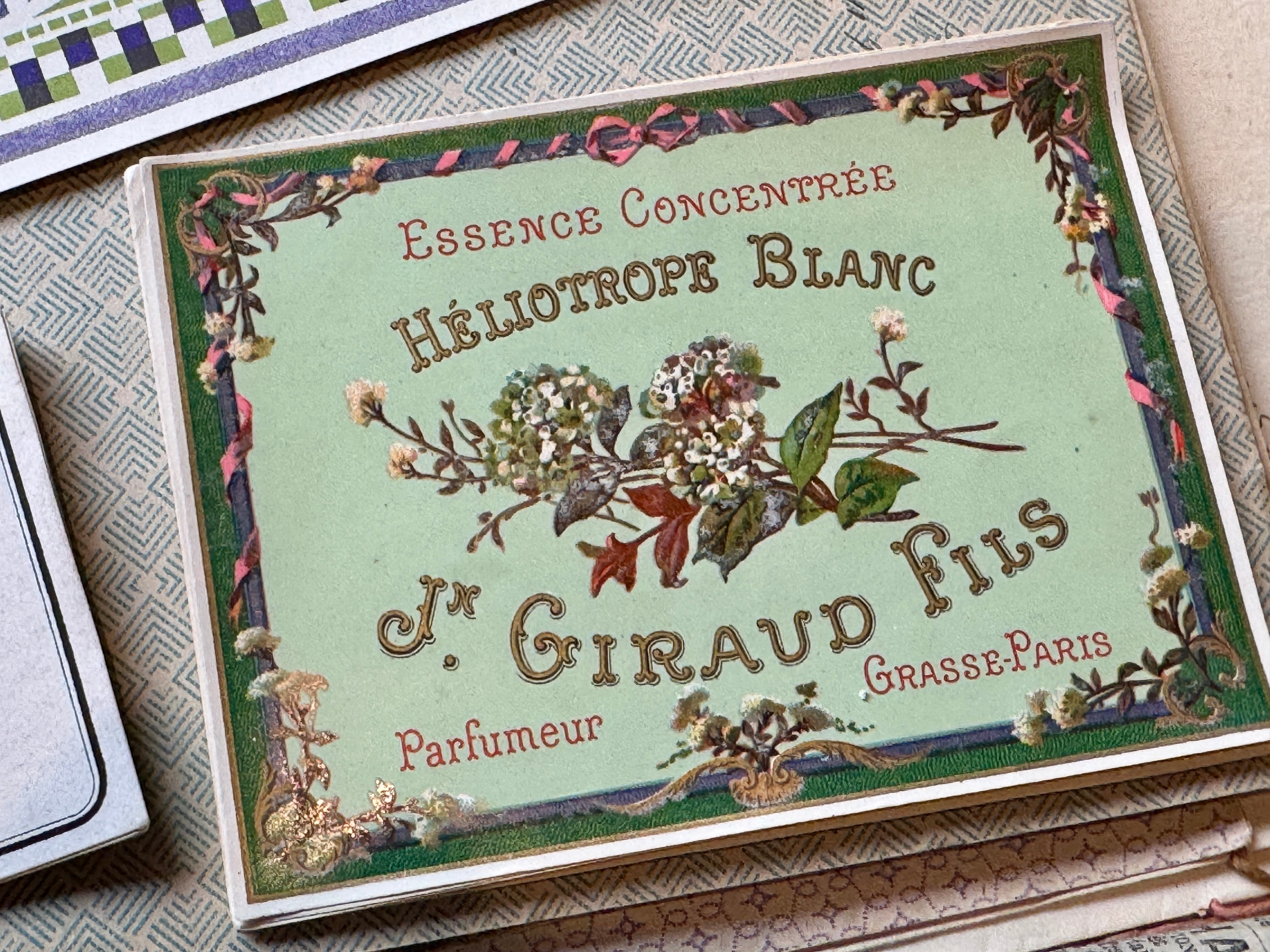 Antique Original French Perfume Labels - U