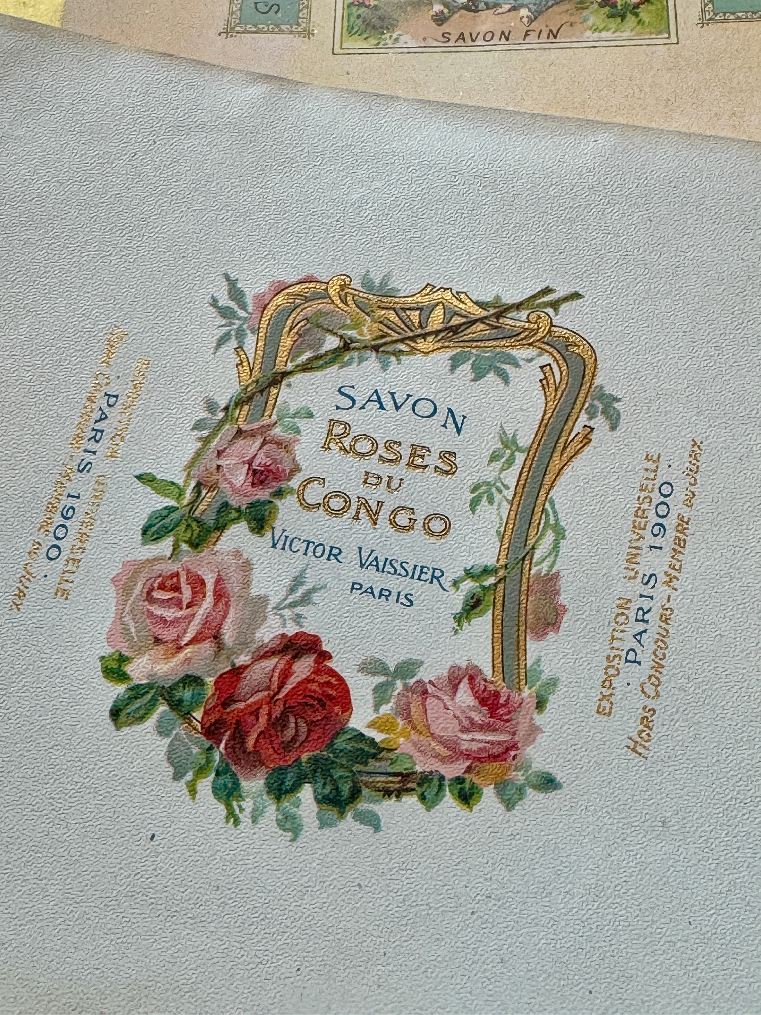 Antique Original French Perfume Labels - V