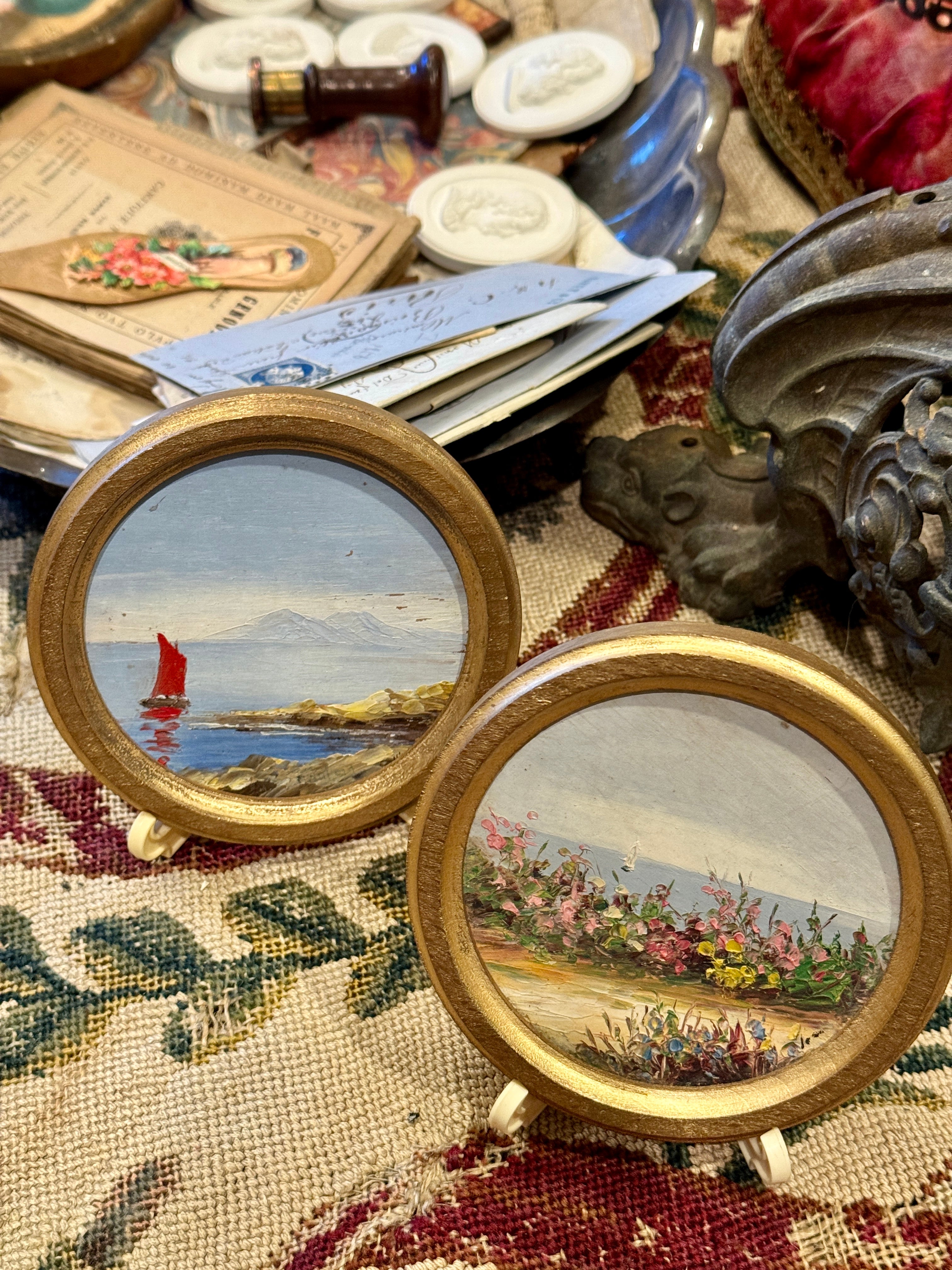 Antique Miniature French Paintings