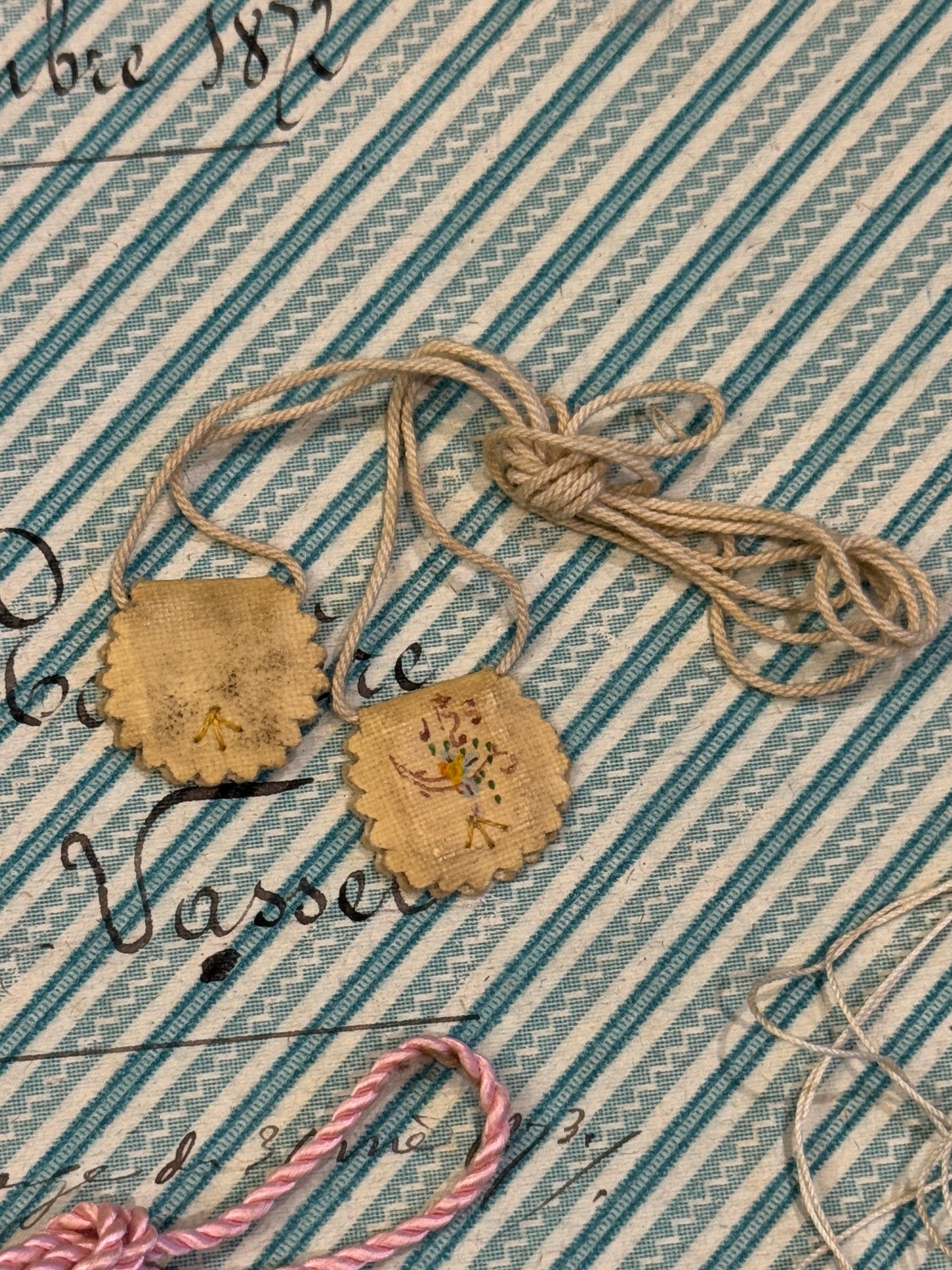 Antique Scapulars from France, Italy, and Spain