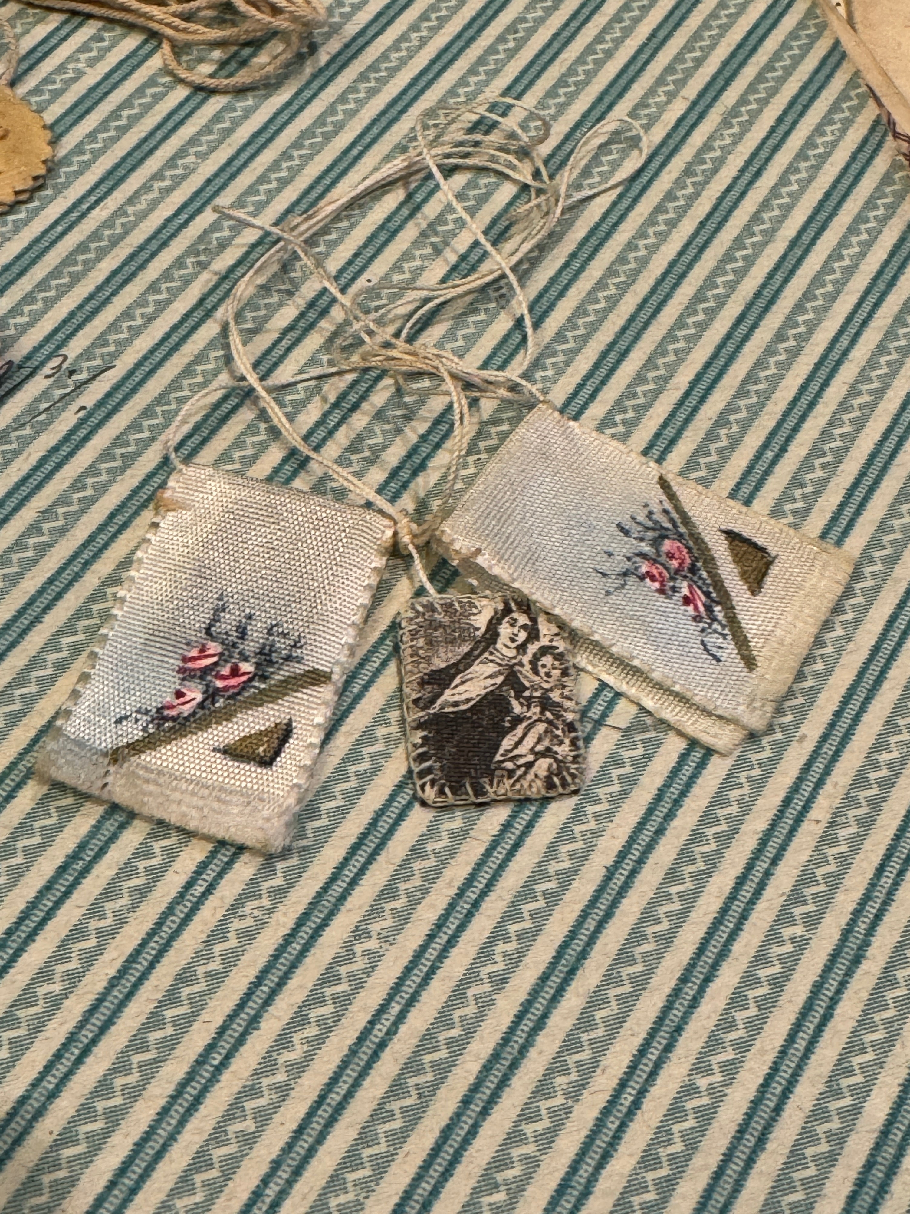 Antique Scapulars from France, Italy, and Spain