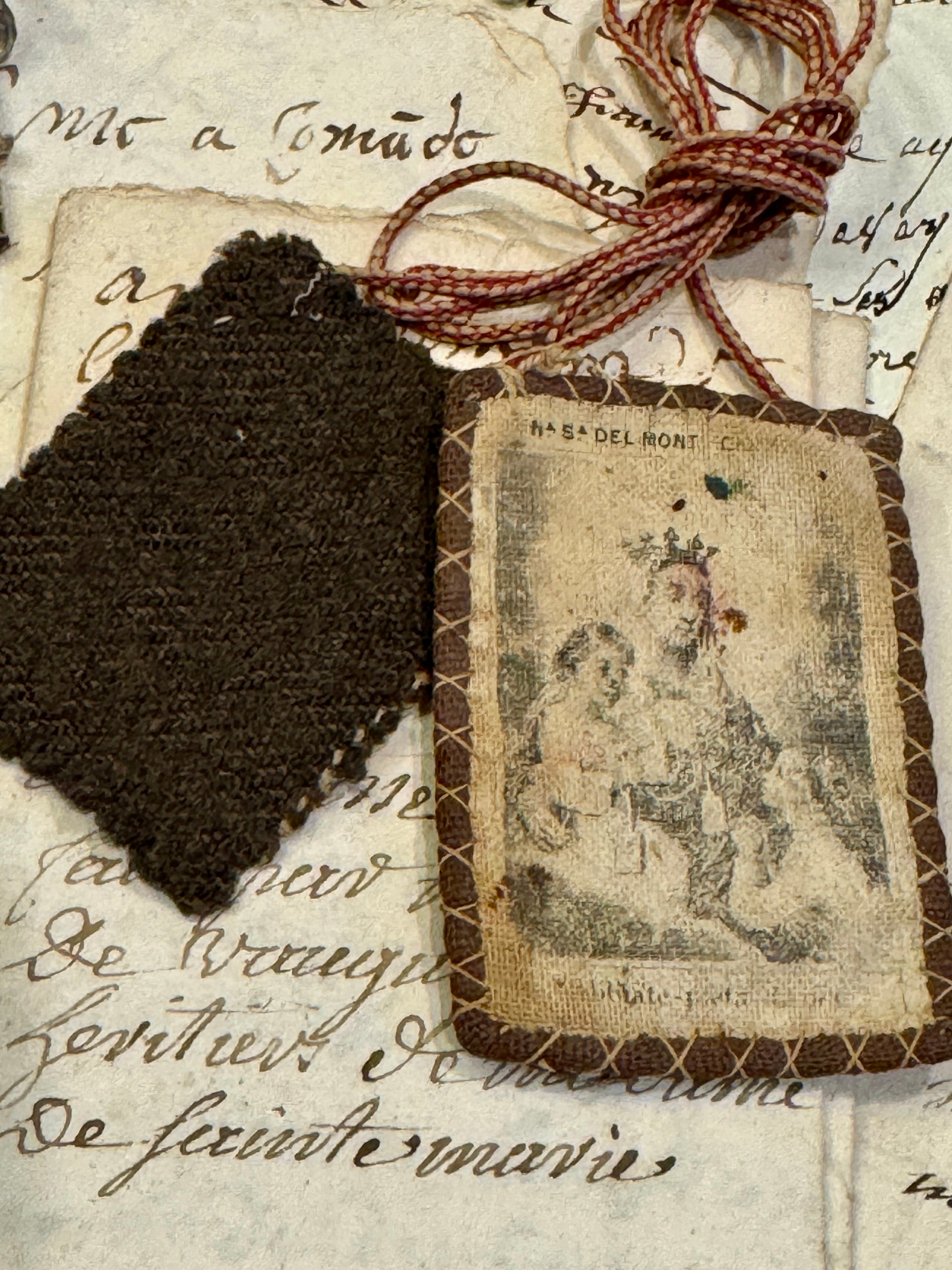 Antique Scapulars from France, Italy, and Spain