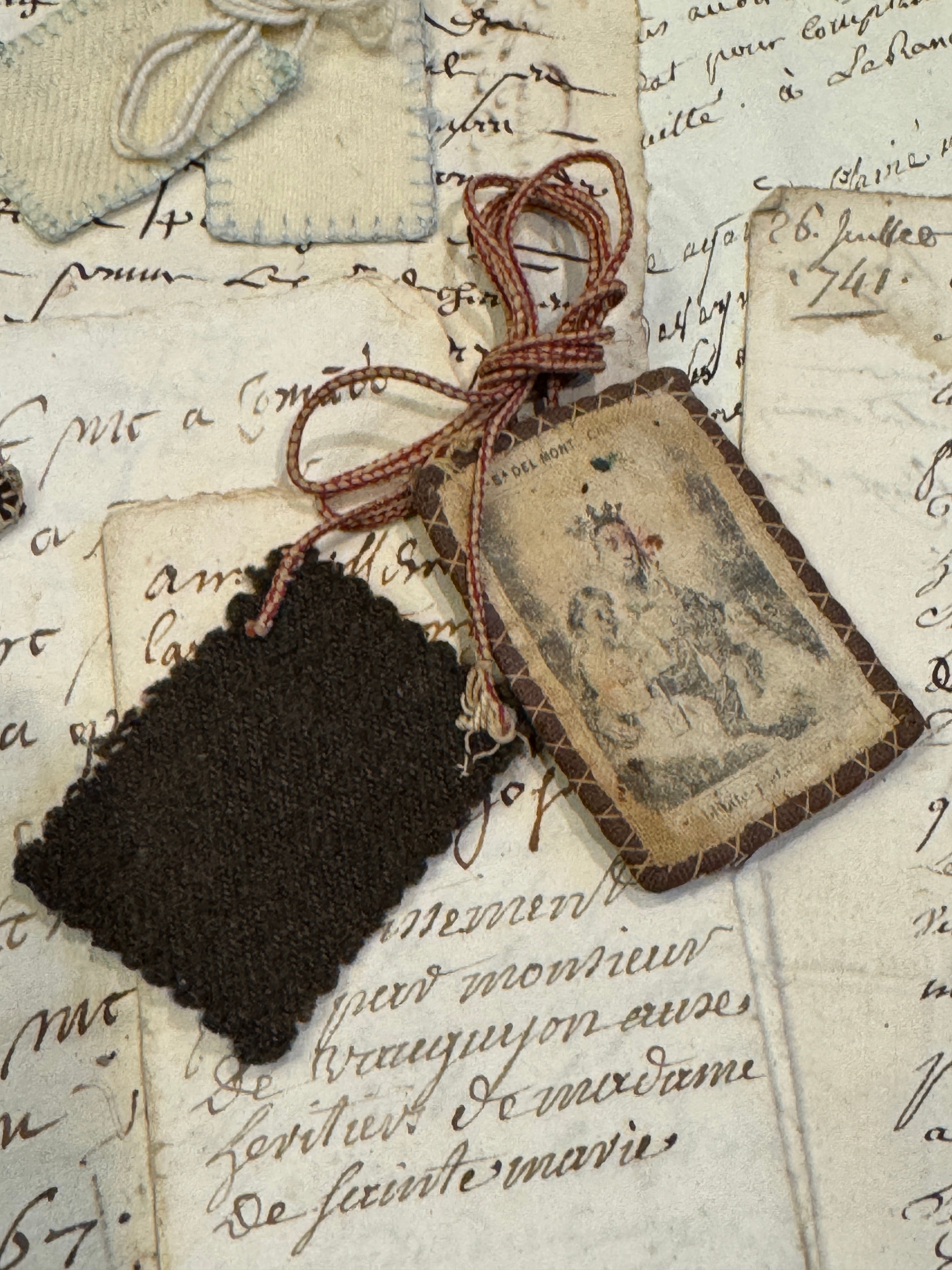 Antique Scapulars from France, Italy, and Spain