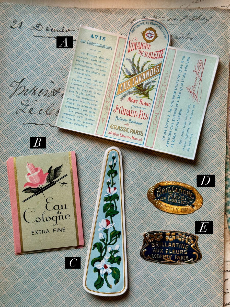 Antique Original French Perfume Labels - T – Monahan Papers