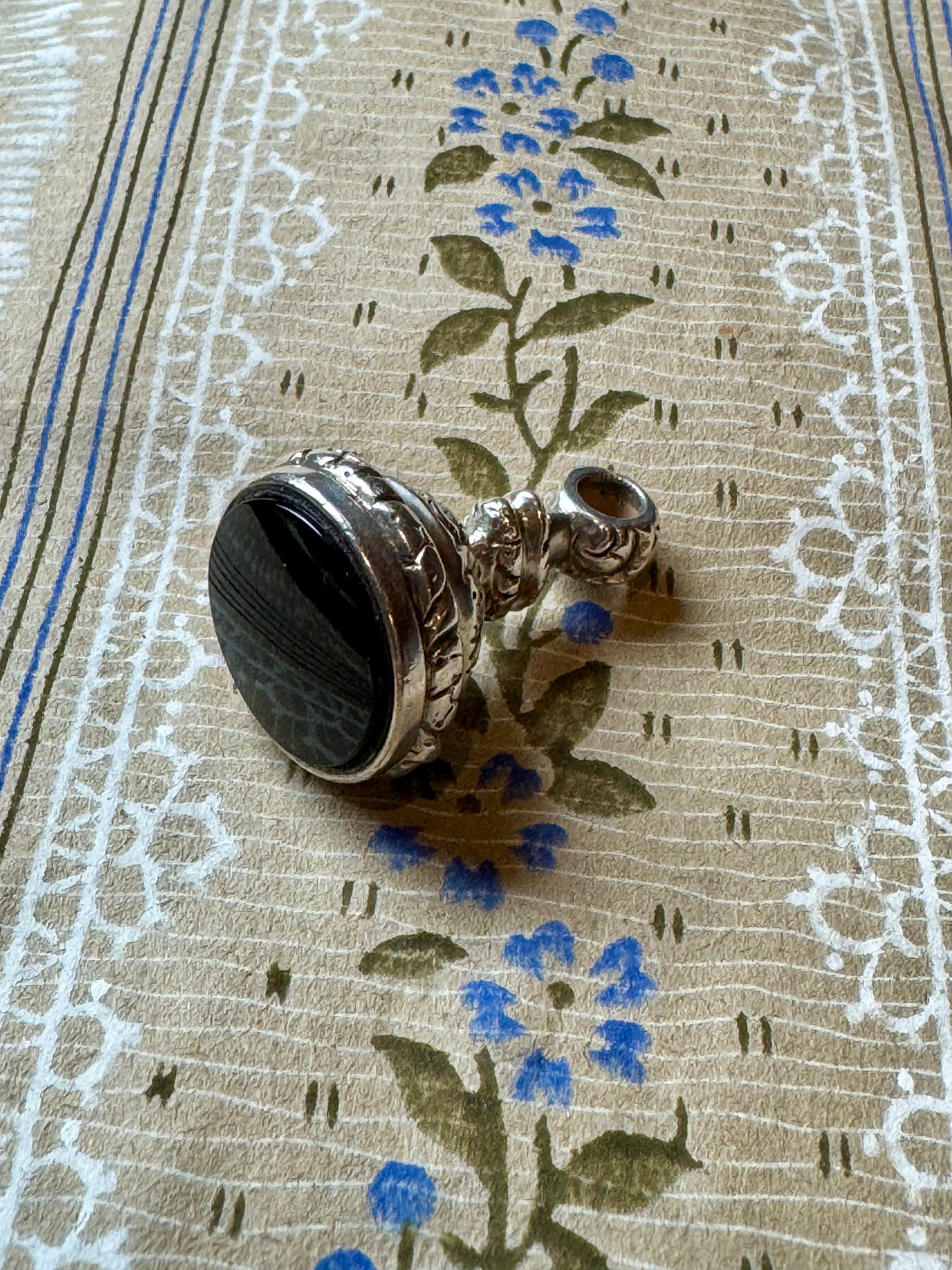 Large Antique Onyx Fob/Pendant/Seal