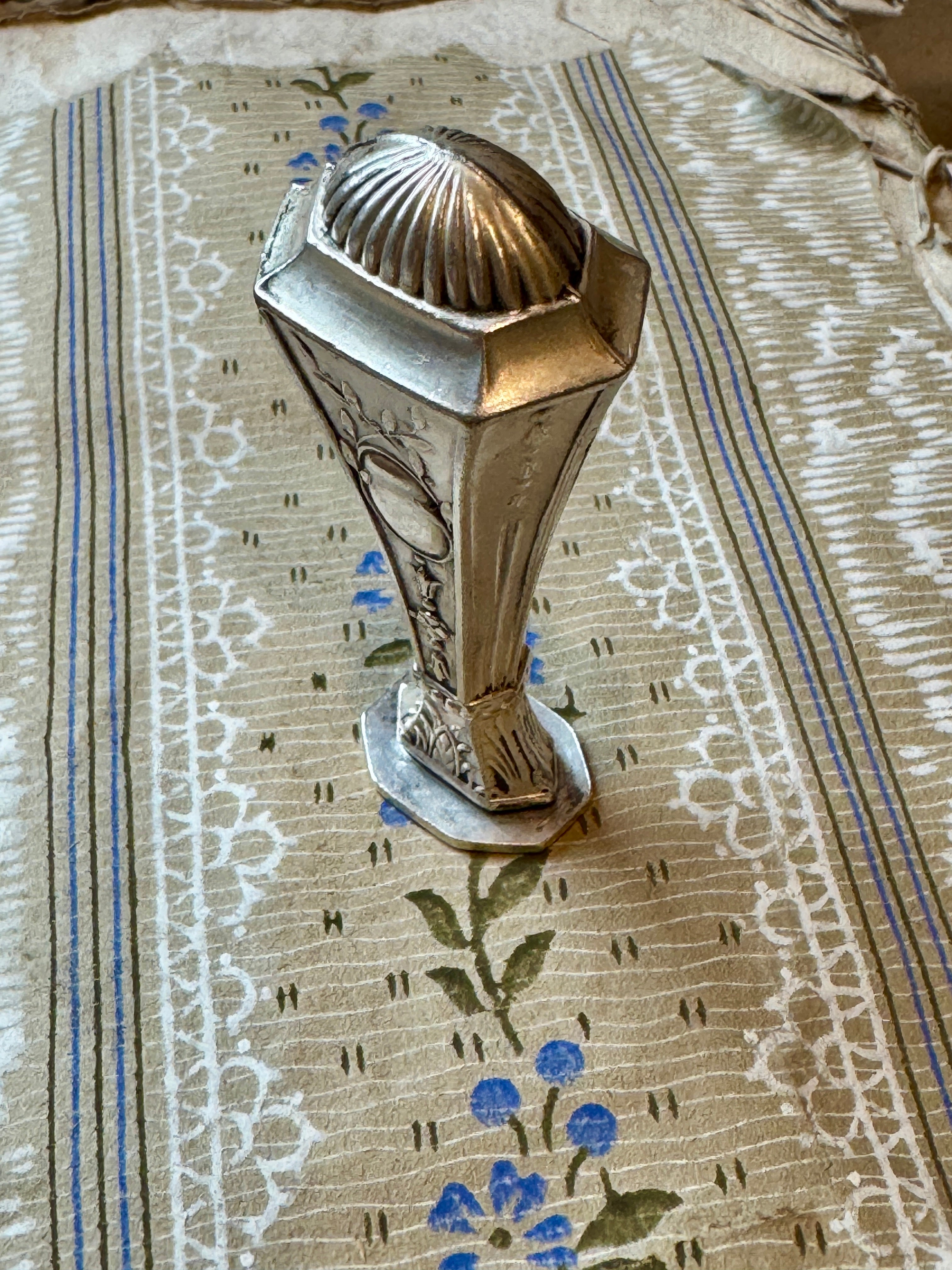 Antique French Art Nouveau Wax Seal Stamp