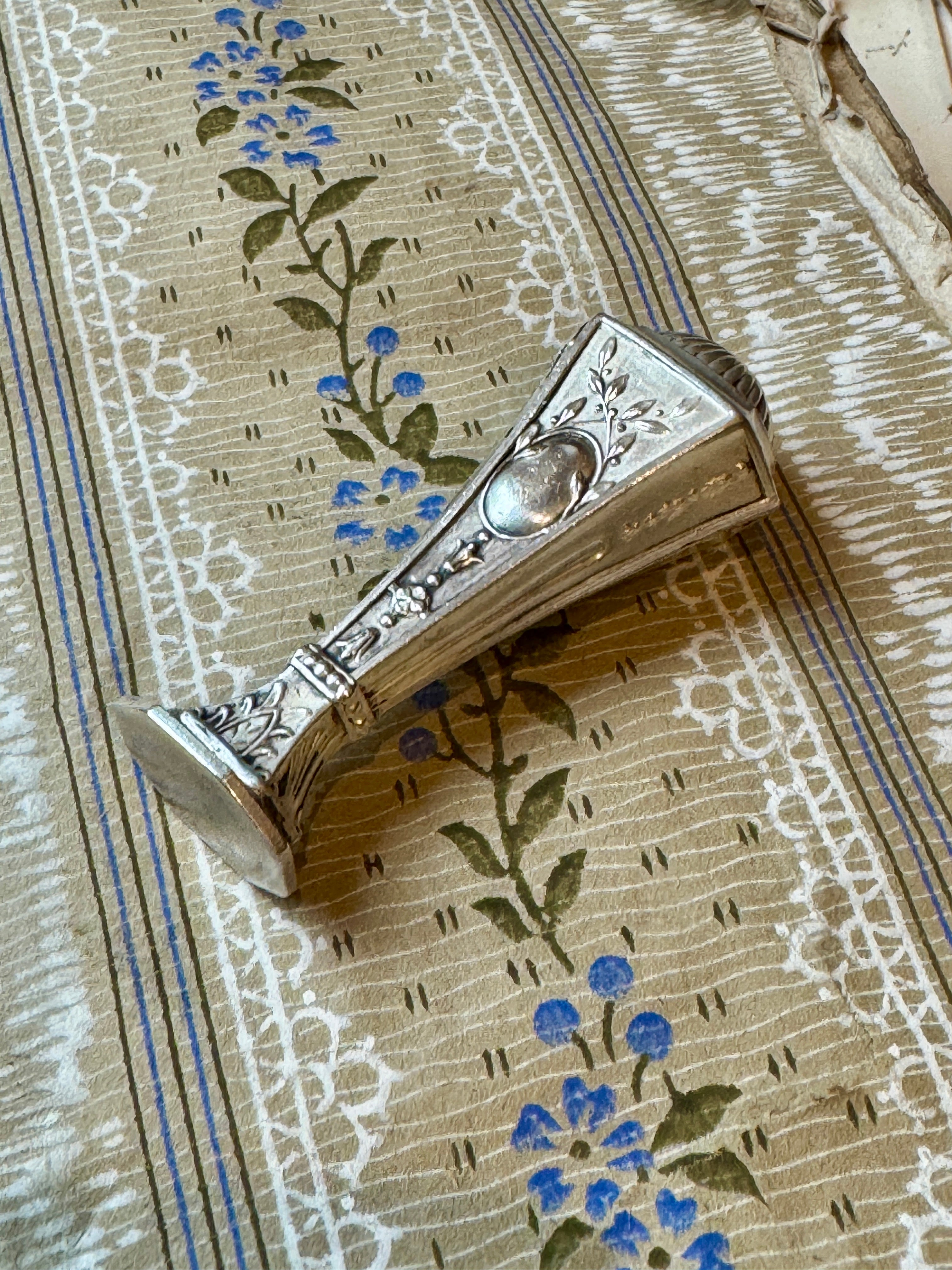 Antique French Art Nouveau Wax Seal Stamp