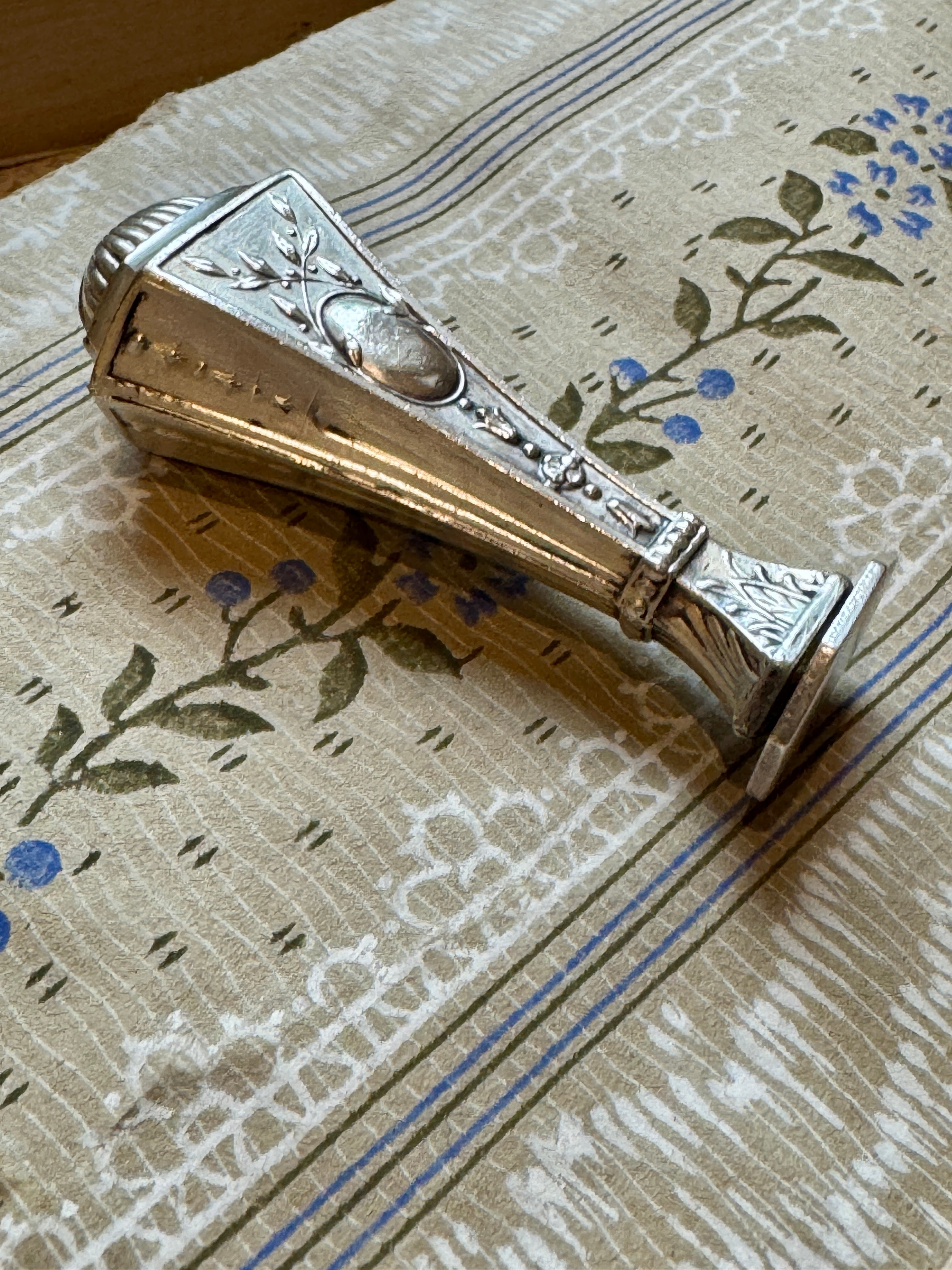 Antique French Art Nouveau Wax Seal Stamp