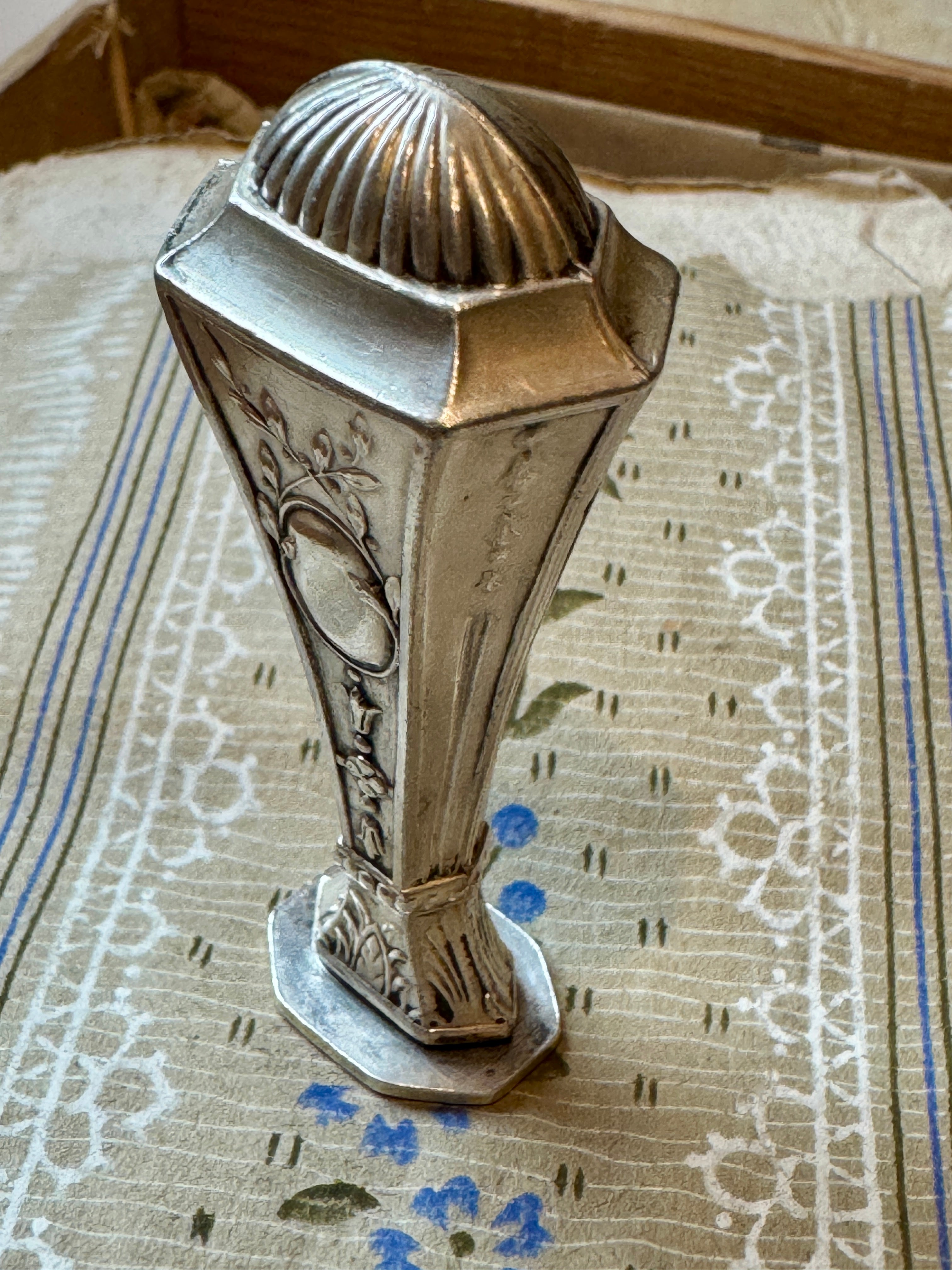 Antique French Art Nouveau Wax Seal Stamp