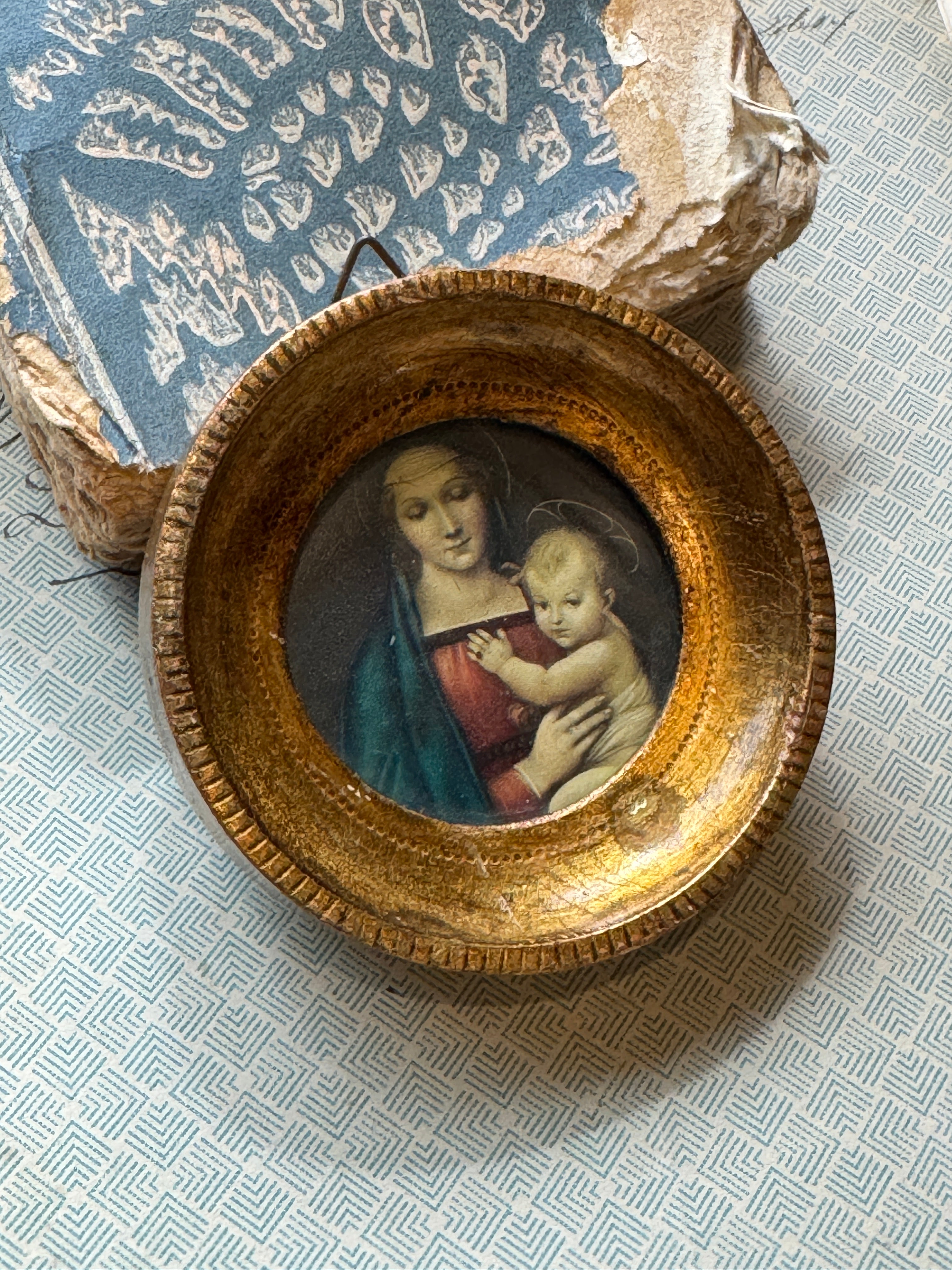 Italian Miniature Madonna and Child