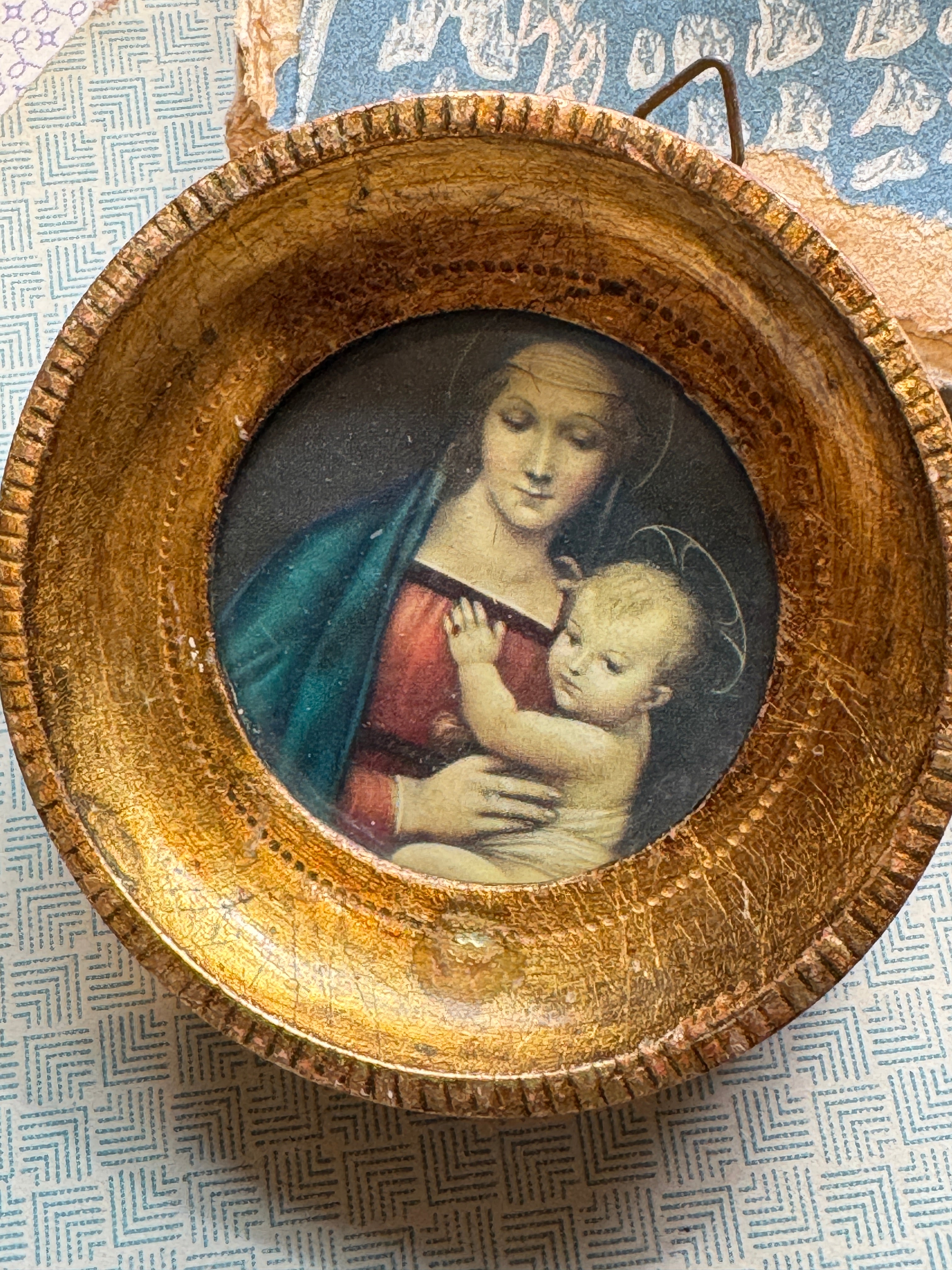 Italian Miniature Madonna and Child