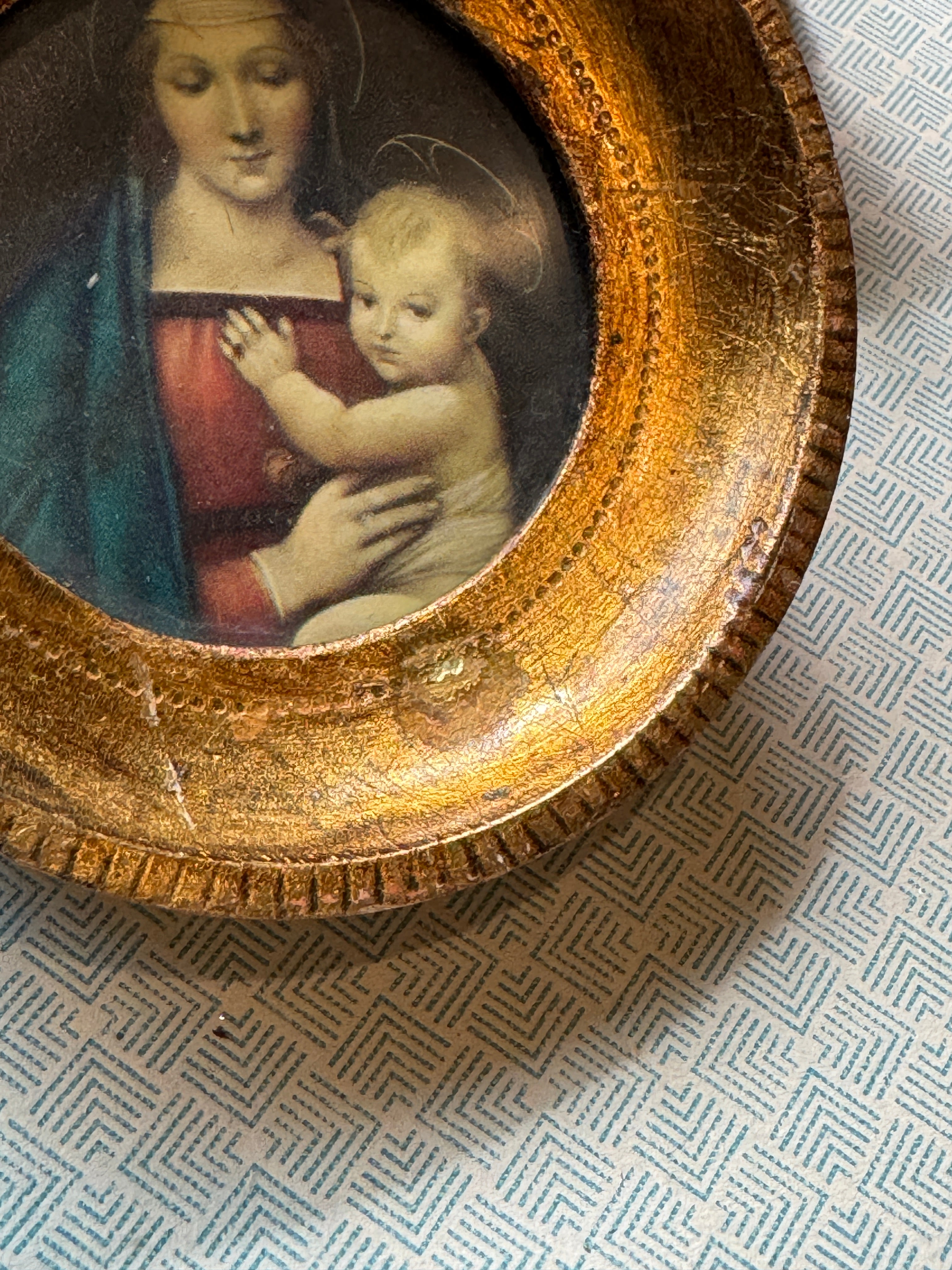 Italian Miniature Madonna and Child