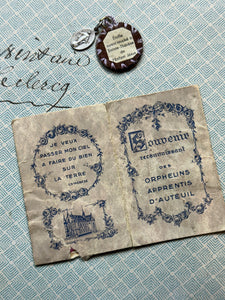 Antique Saint Therese Scapular and Relic from France