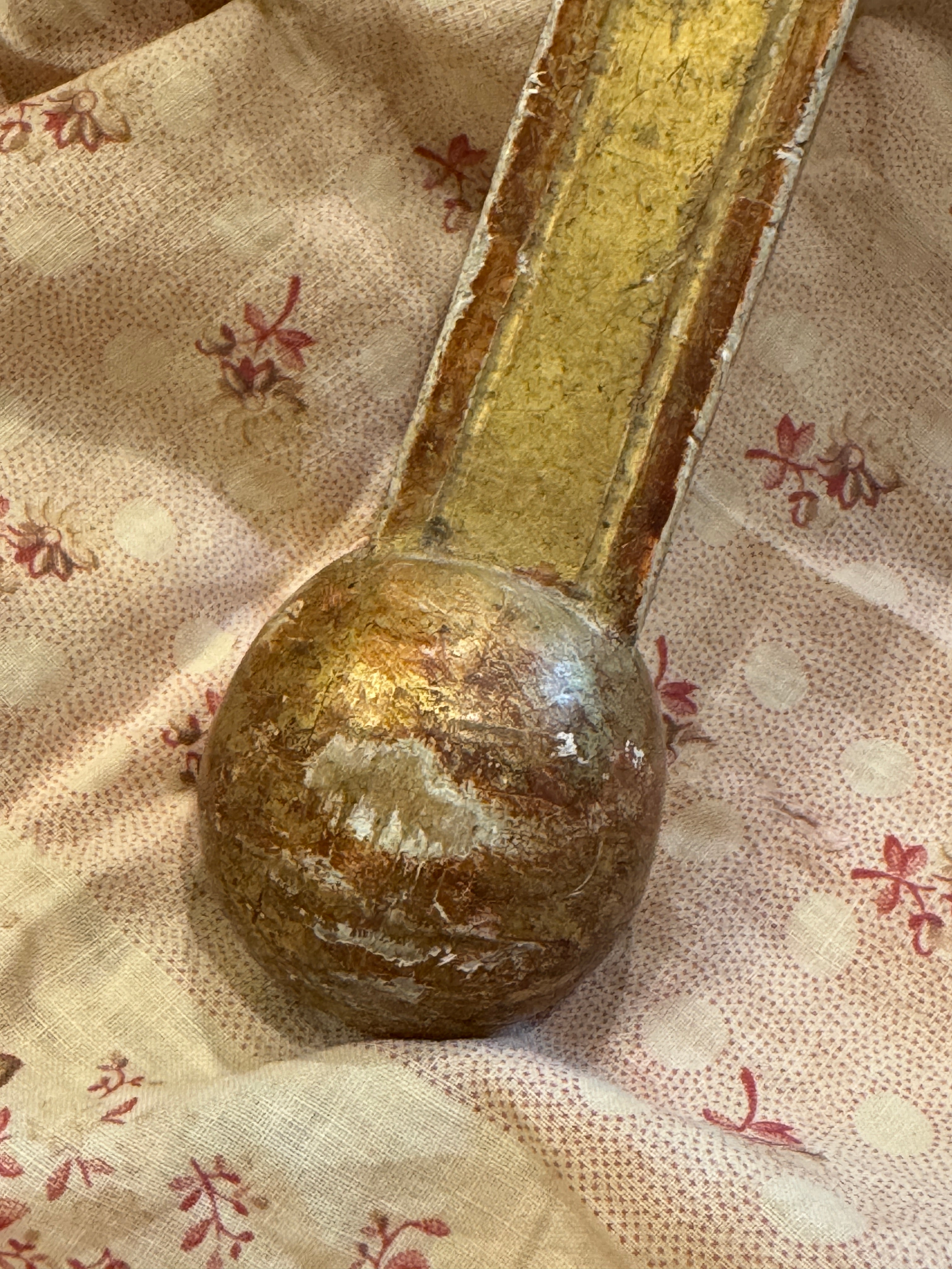19th-century French Gilded Gesso Cross