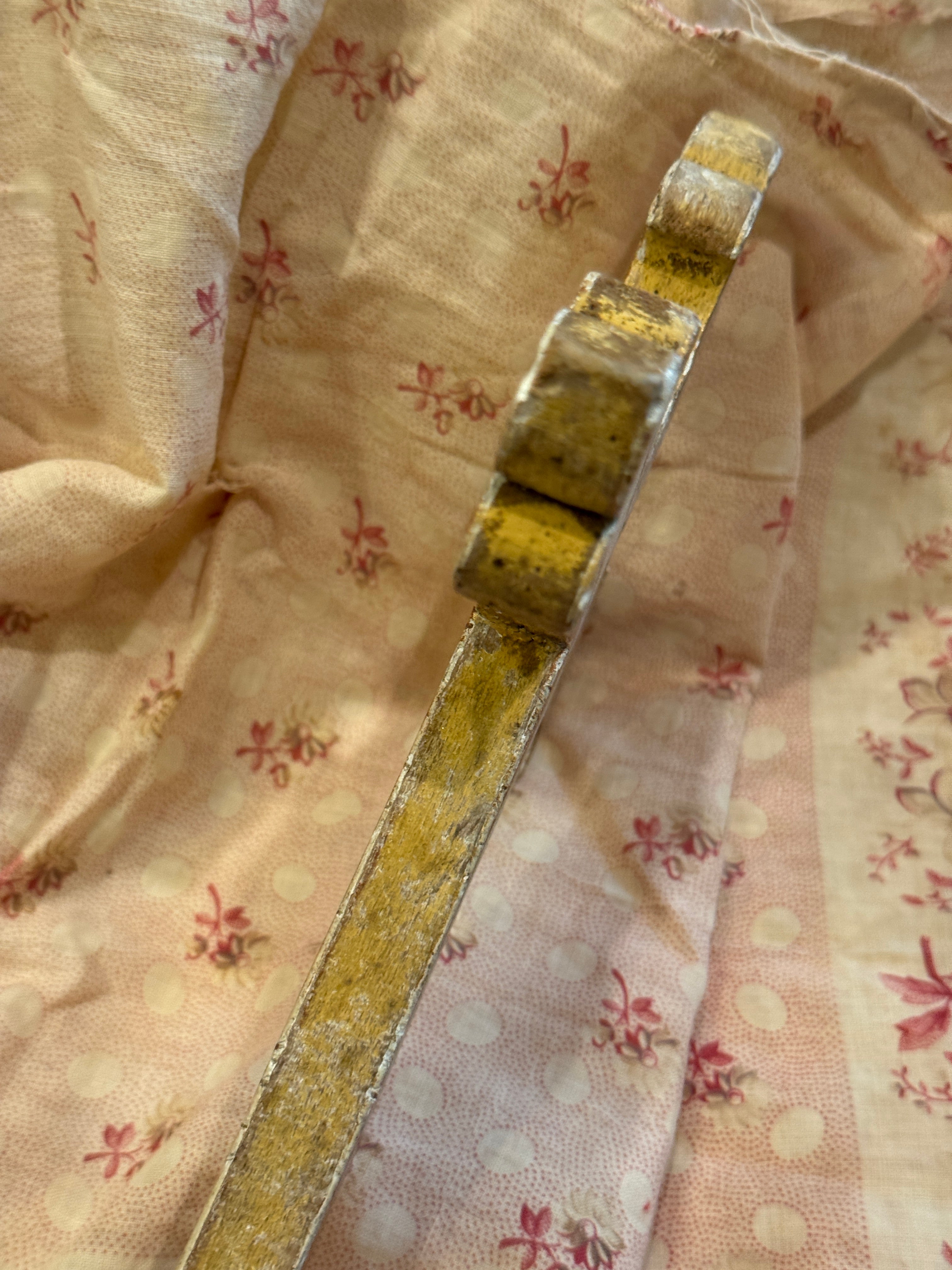 19th-century French Gilded Gesso Cross