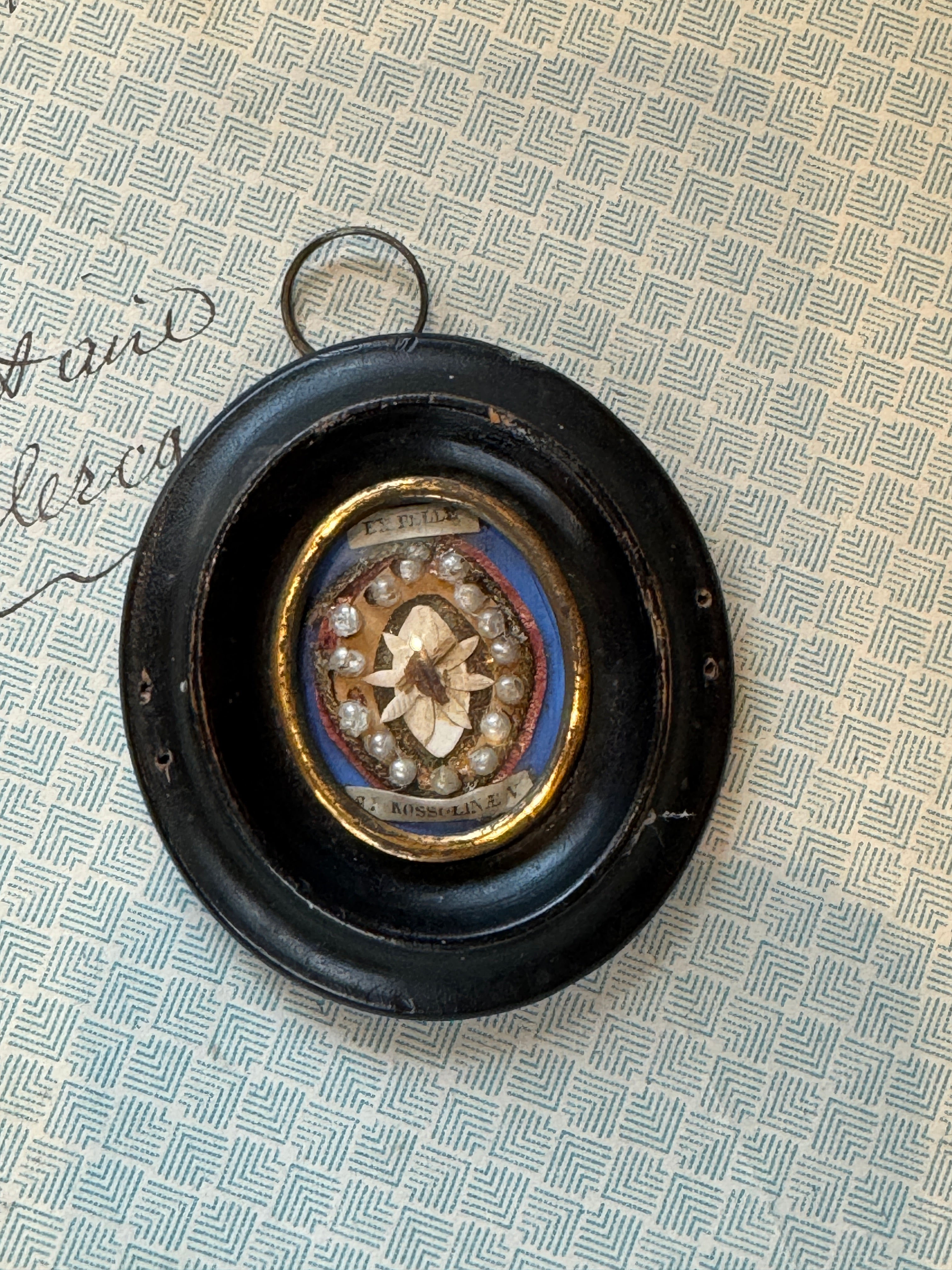 Antique 1800s Saint Rossoline Relic