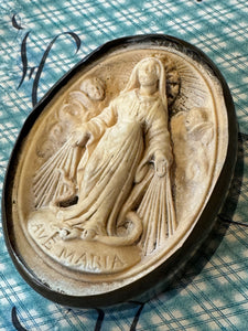 Beautiful Meerschaum 1800s French Religious Icon