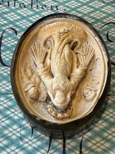 Beautiful Meerschaum 1800s French Religious Icon