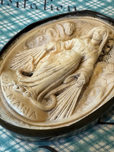 Beautiful Meerschaum 1800s French Religious Icon