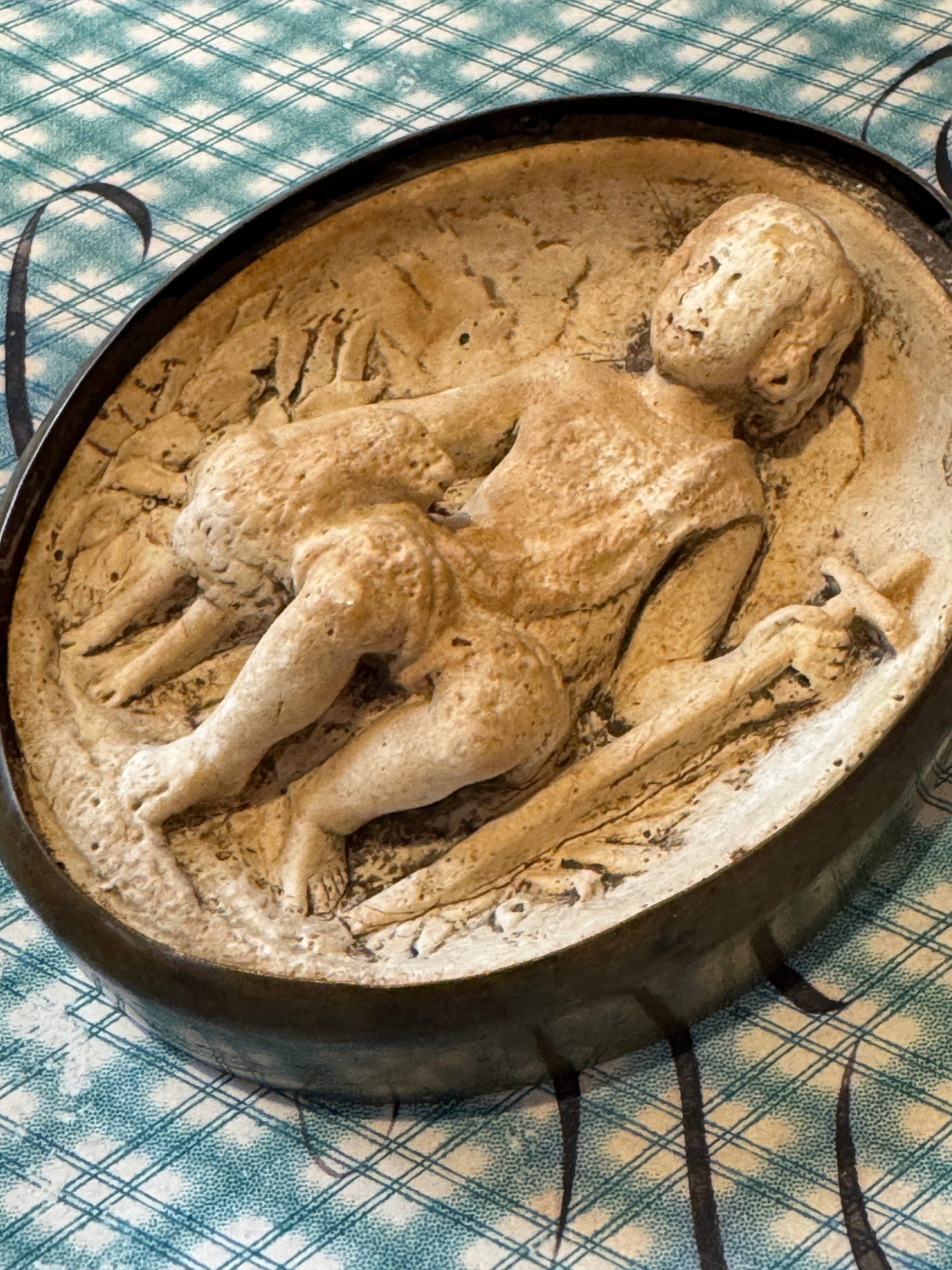 Beautiful Meerschaum 1800s French Religious Icon