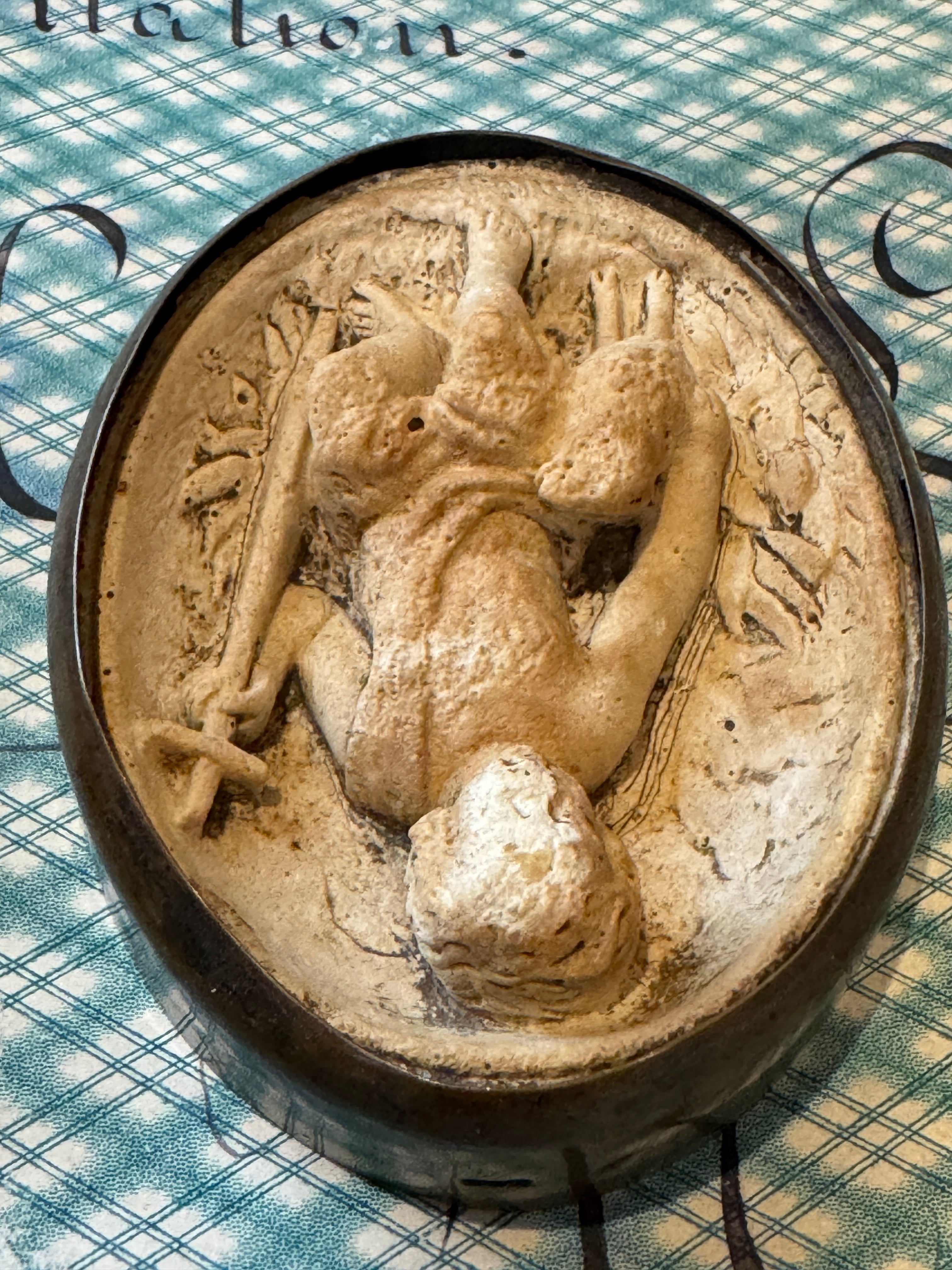 Beautiful Meerschaum 1800s French Religious Icon