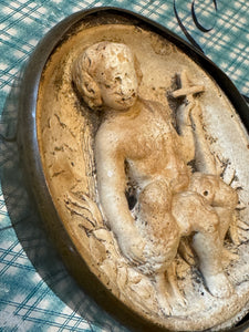 Beautiful Meerschaum 1800s French Religious Icon