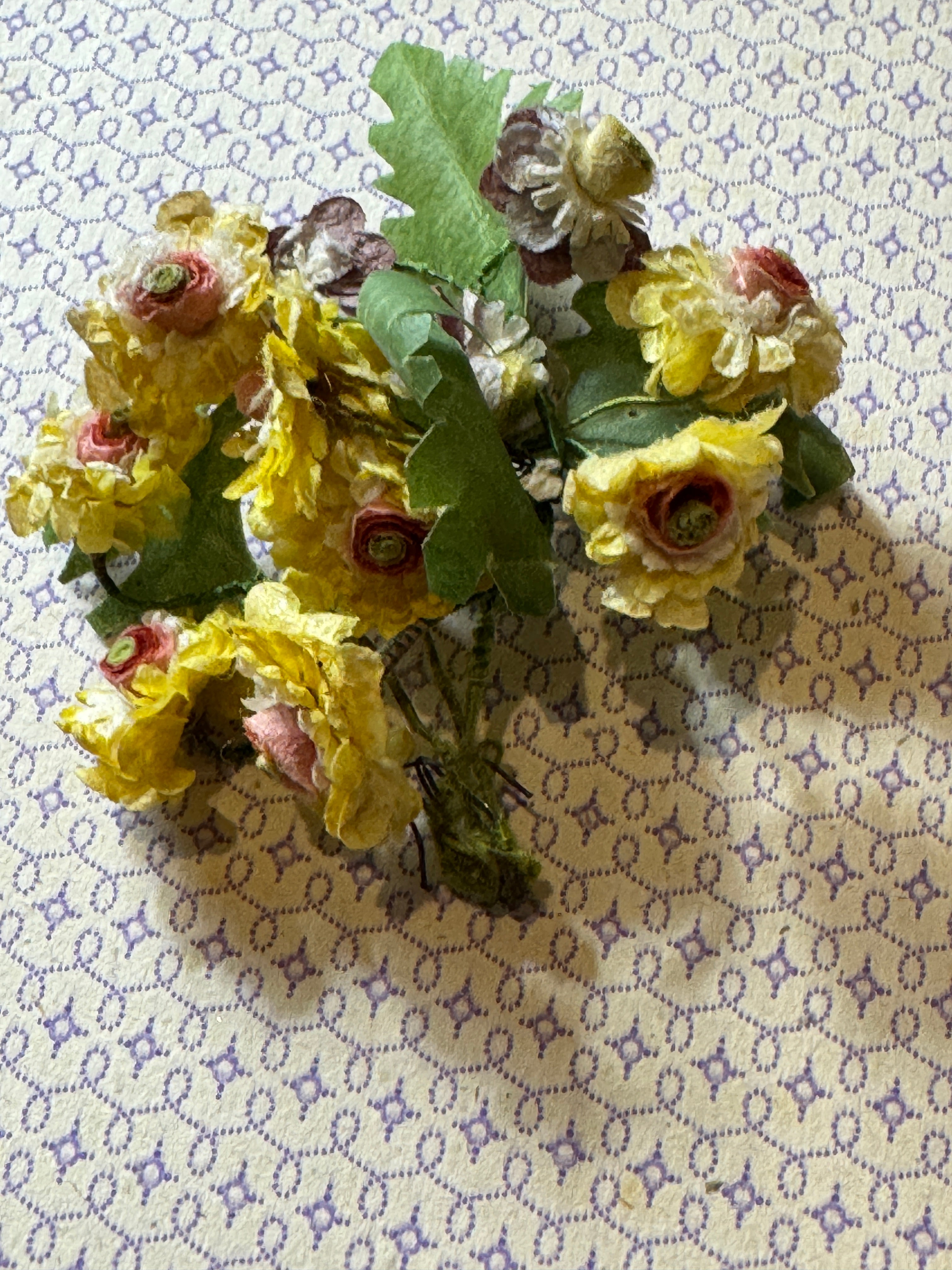 Antique French Paper Flower bundles