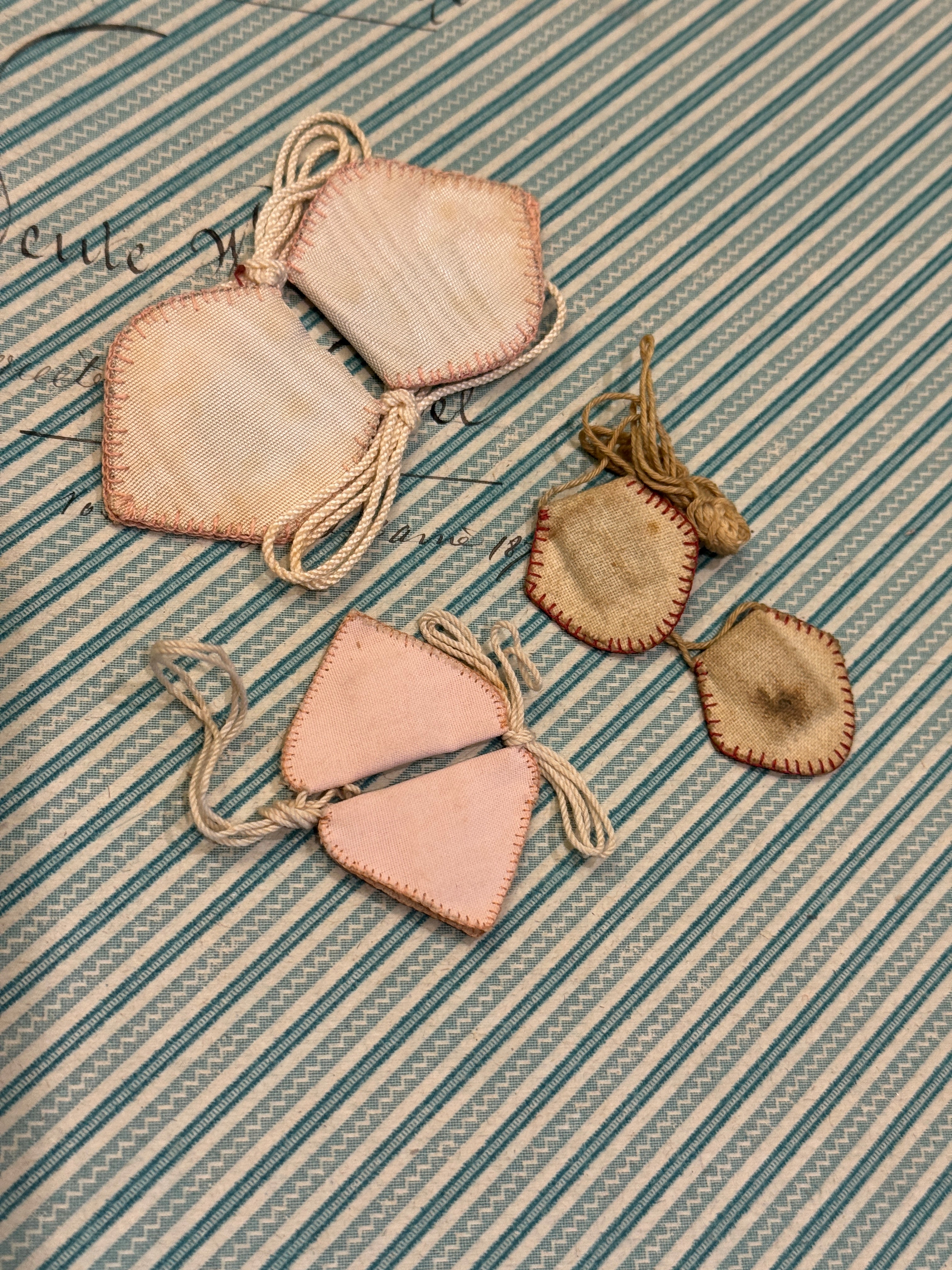 Antique Scapulars from France, Italy, and Spain