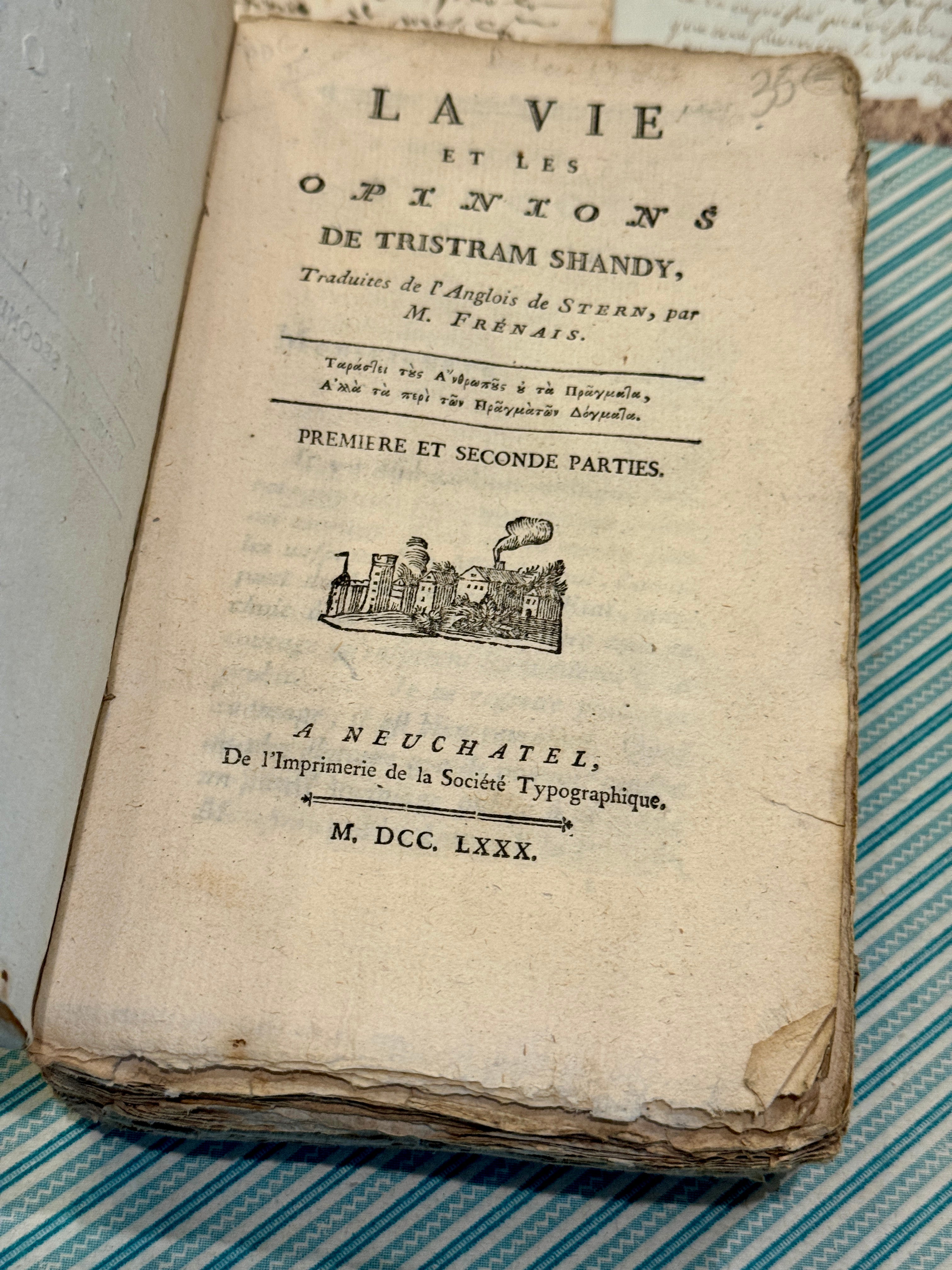 1780 - La Vie et les Opinions de Tristram Shandy