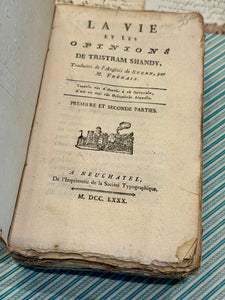 1780 - La Vie et les Opinions de Tristram Shandy