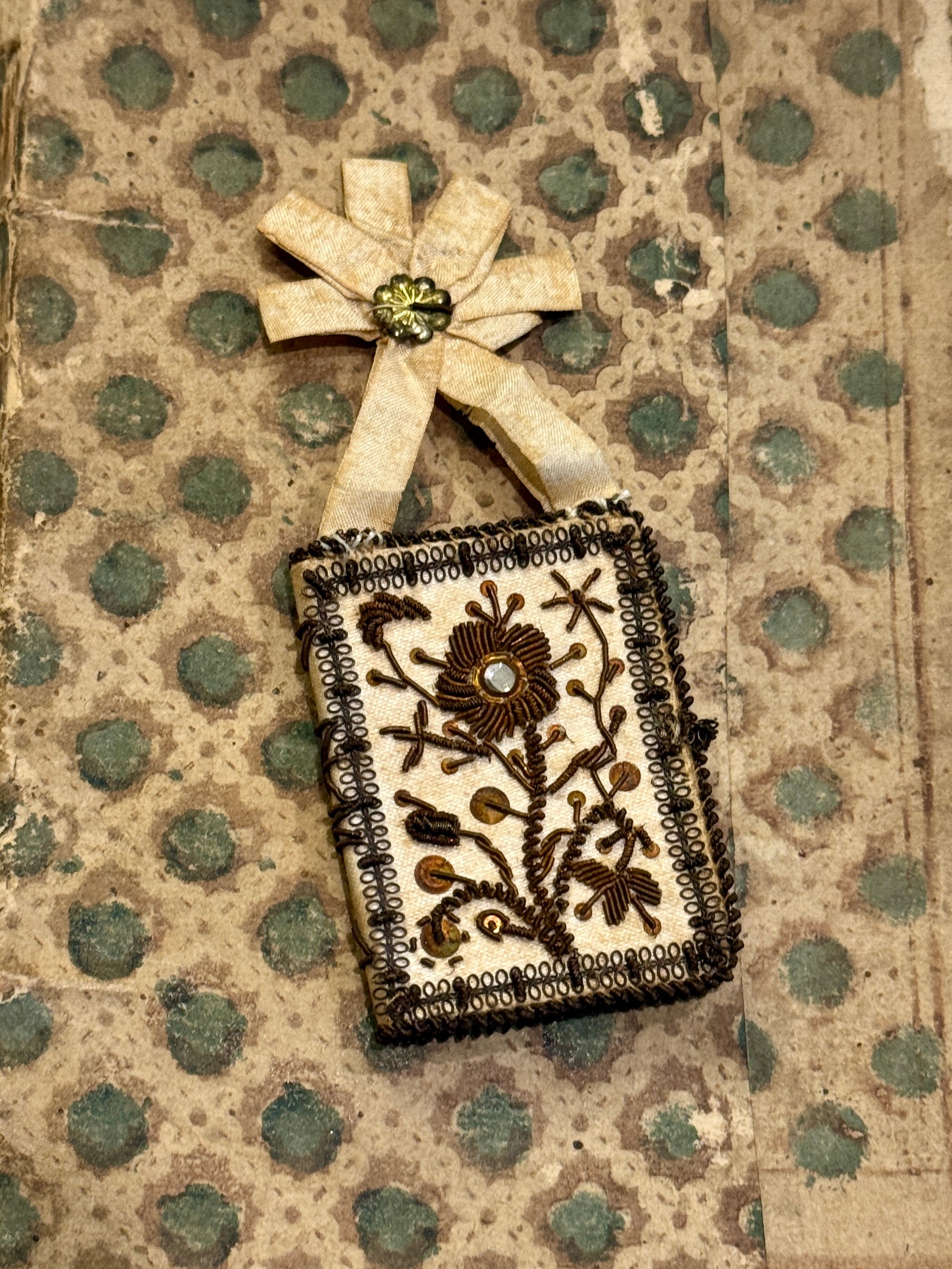 1800s Antique Scapular from France, Italy, or Spain