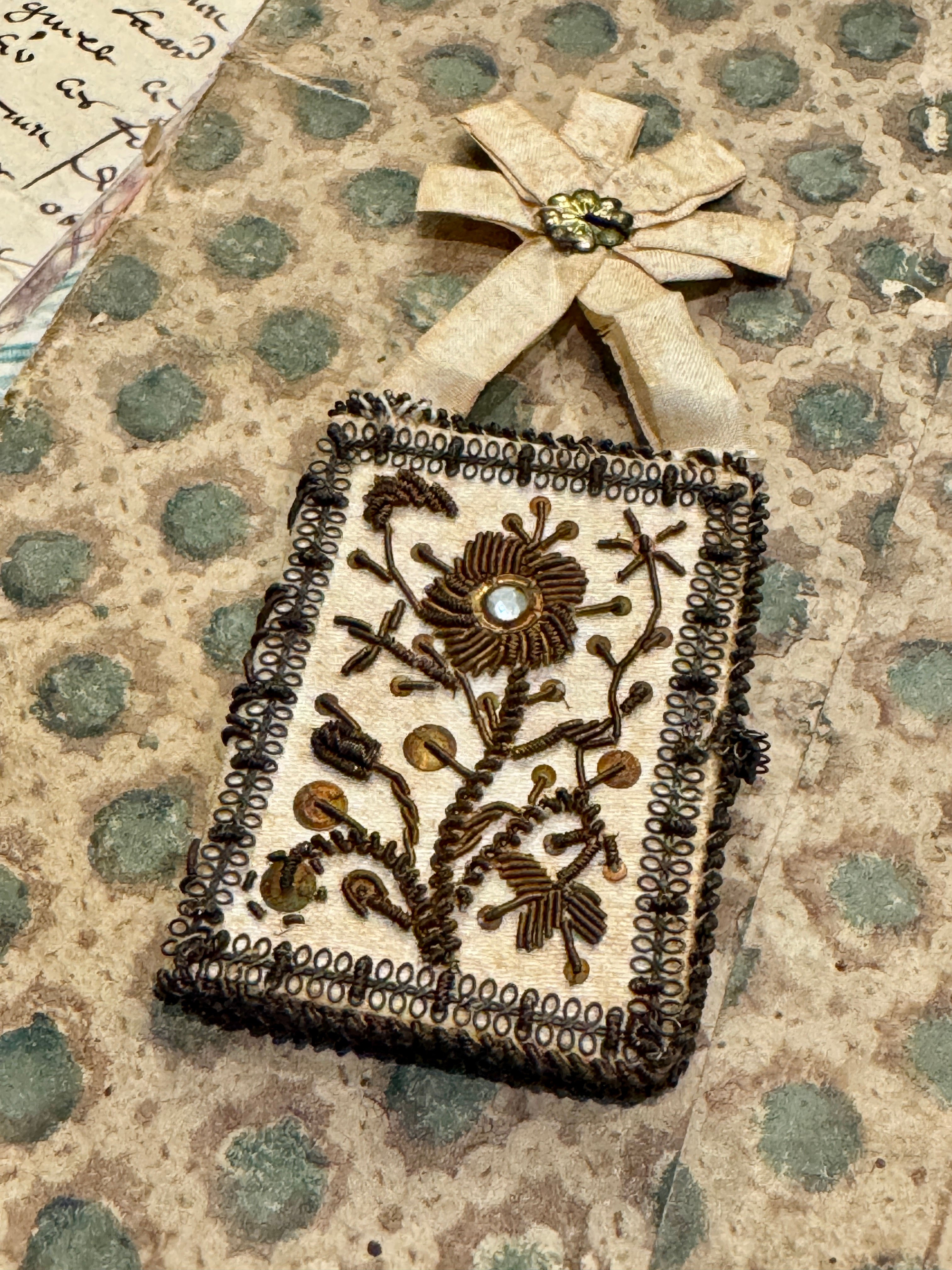 1800s Antique Scapular from France, Italy, or Spain