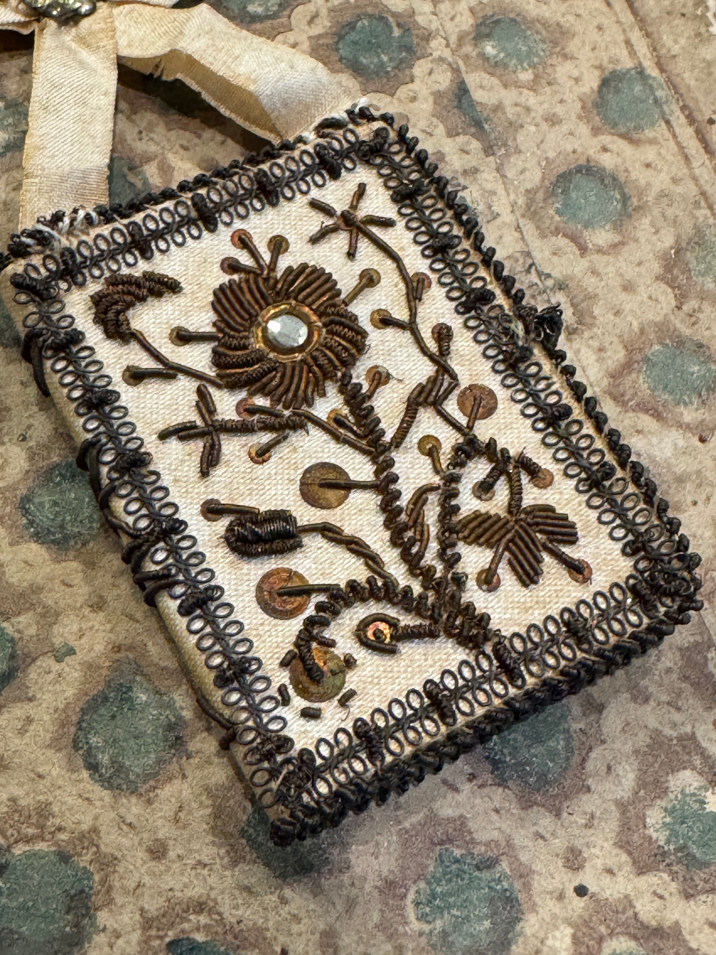 1800s Antique Scapular from France, Italy, or Spain
